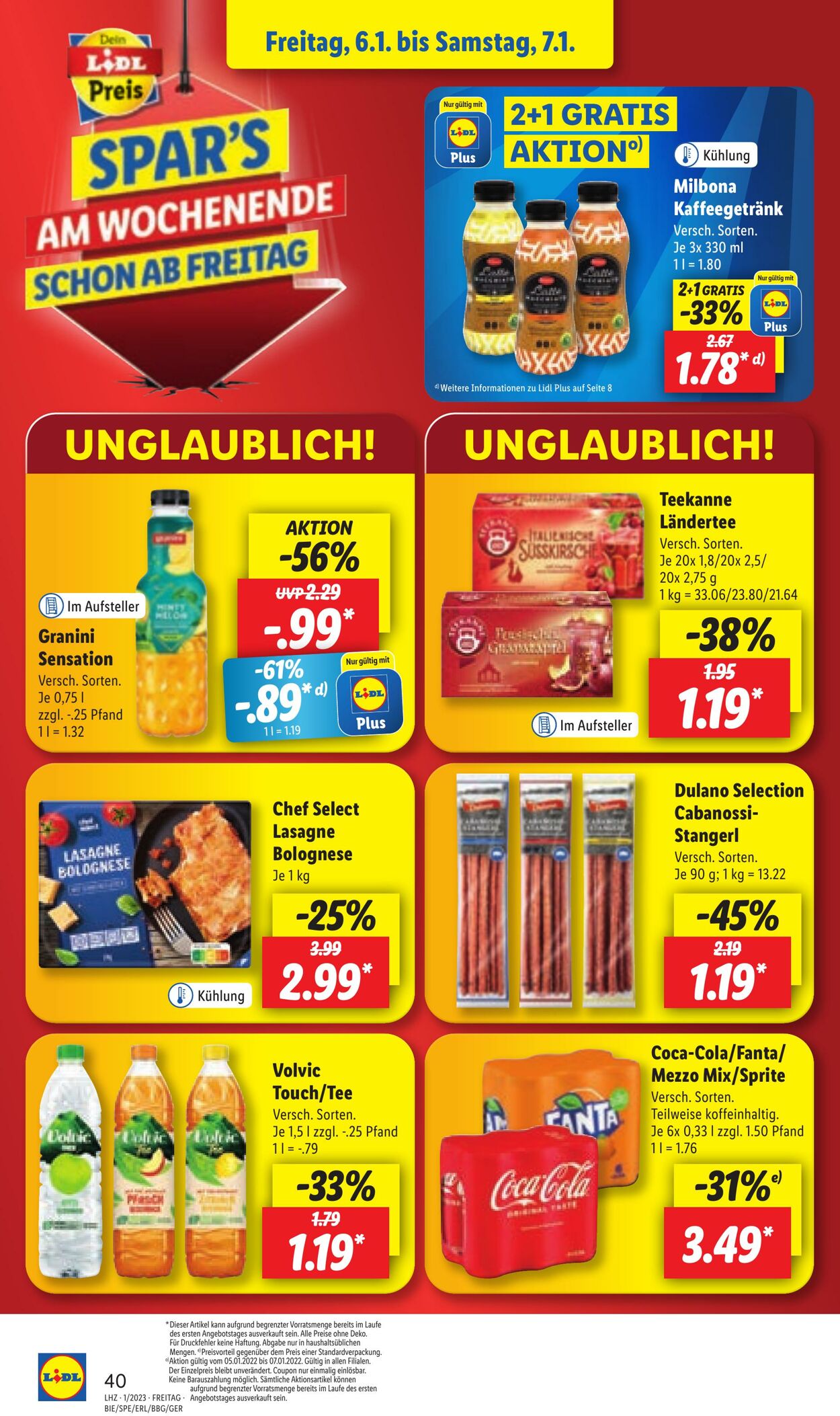 Prospekt Lidl 02.01.2023 - 07.01.2023