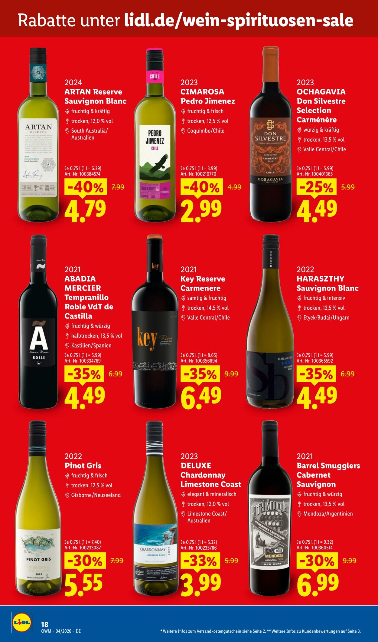 Prospekt Lidl 01.04.2026 - 30.04.2026