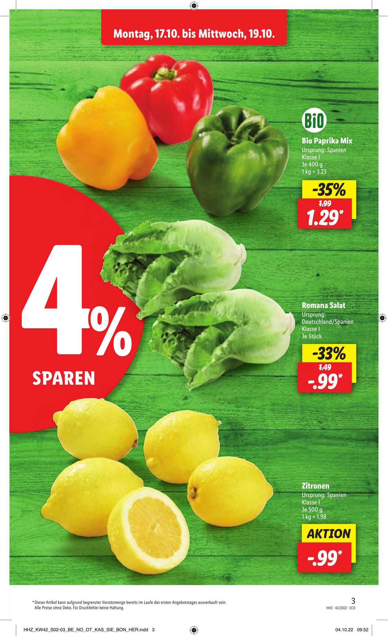 Prospekt Lidl 17.10.2022 - 22.10.2022