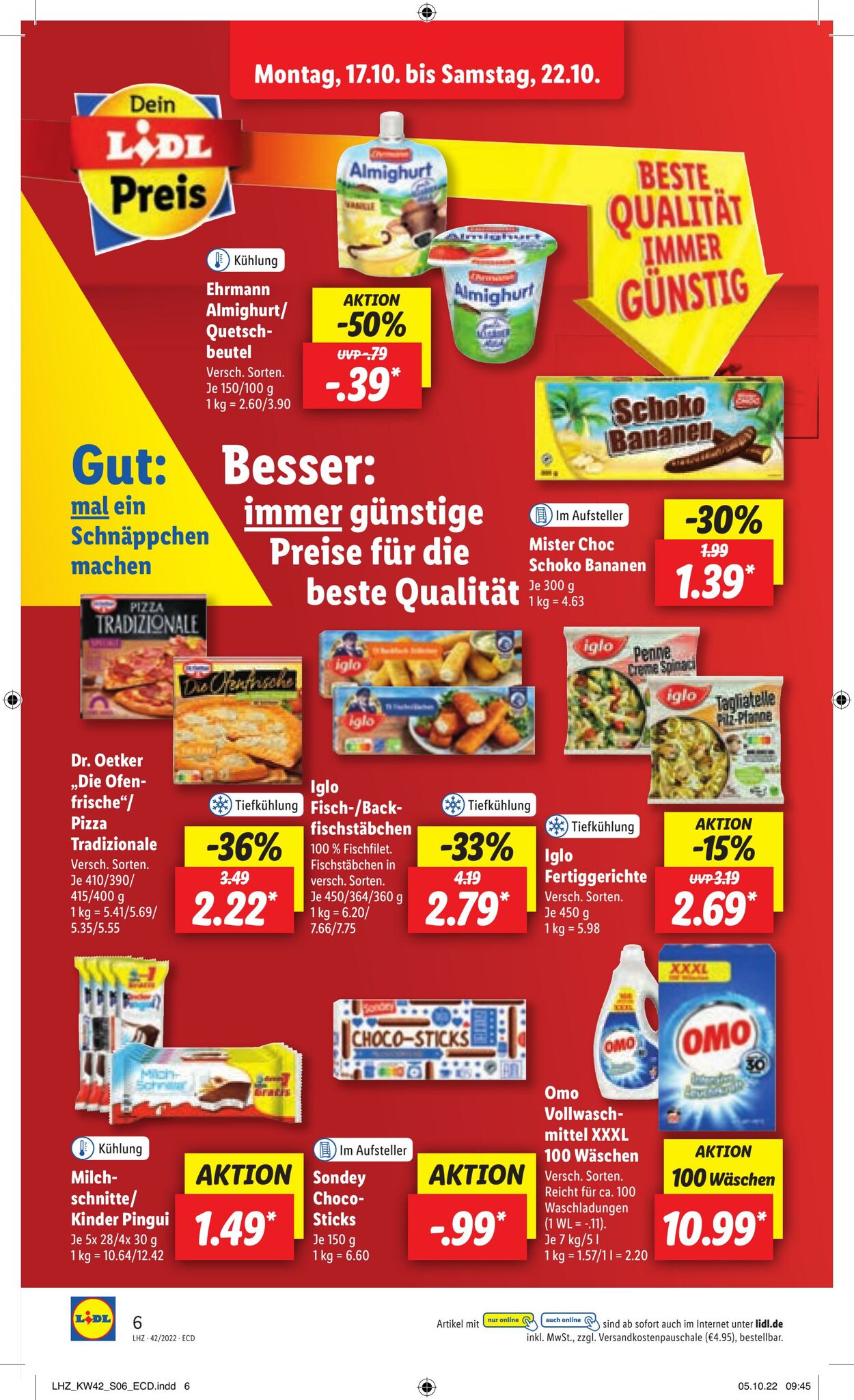 Prospekt Lidl 17.10.2022 - 22.10.2022