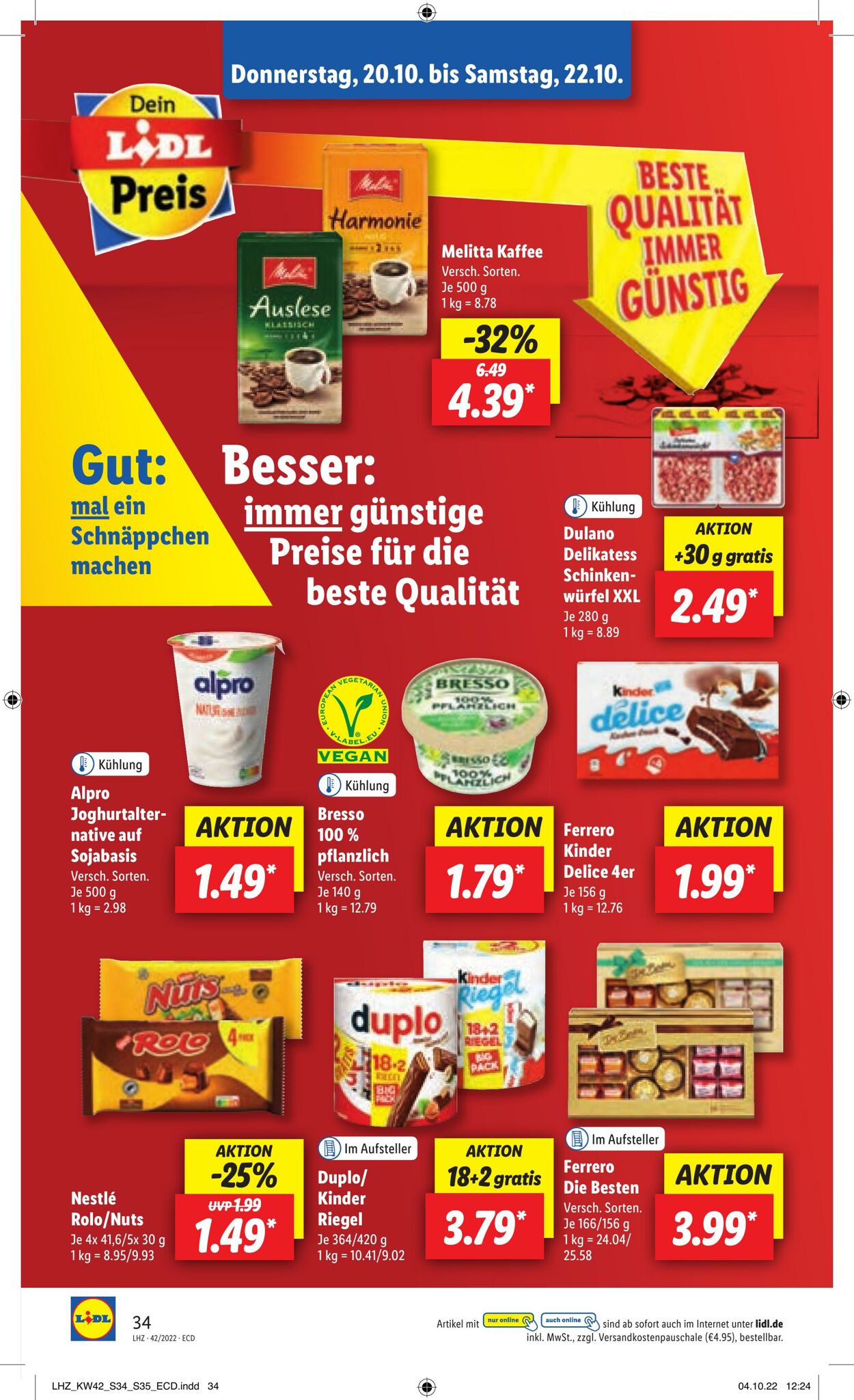 Prospekt Lidl 17.10.2022 - 22.10.2022