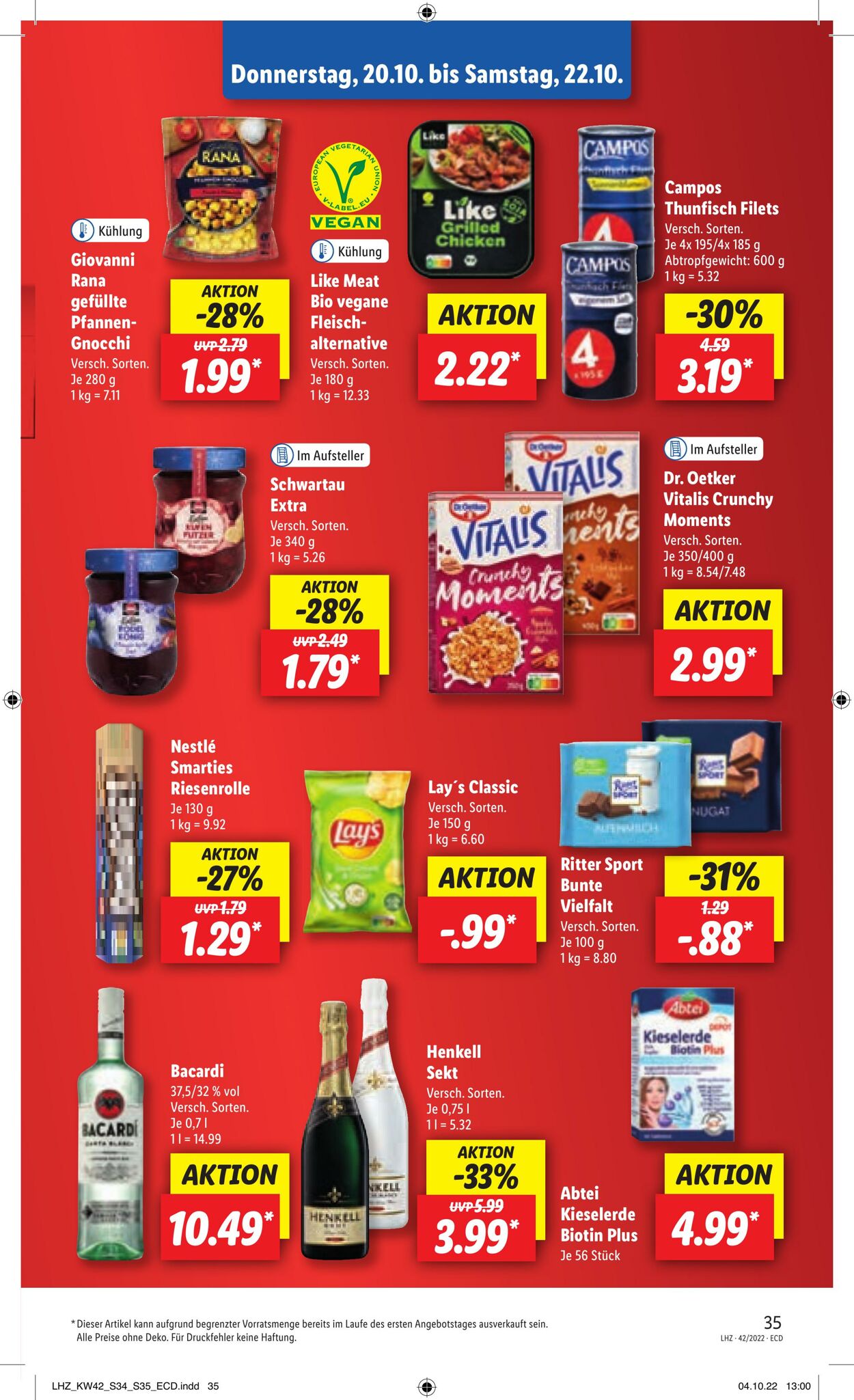 Prospekt Lidl 17.10.2022 - 22.10.2022