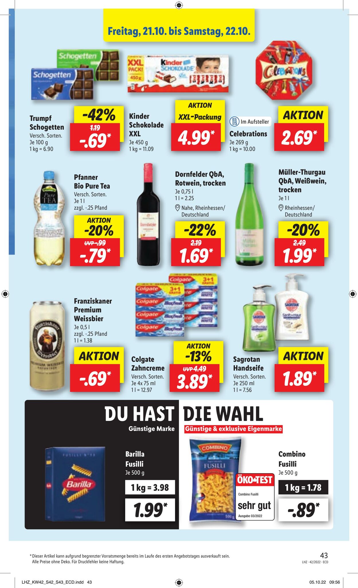 Prospekt Lidl 17.10.2022 - 22.10.2022