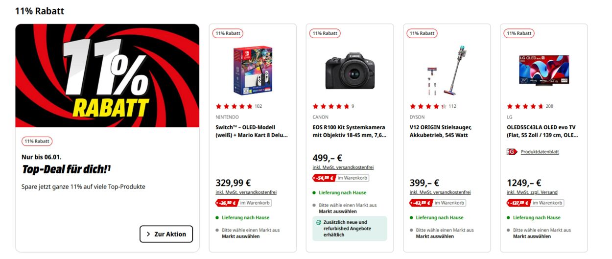 Prospekt Media Markt 02.01.2025 - 11.01.2025