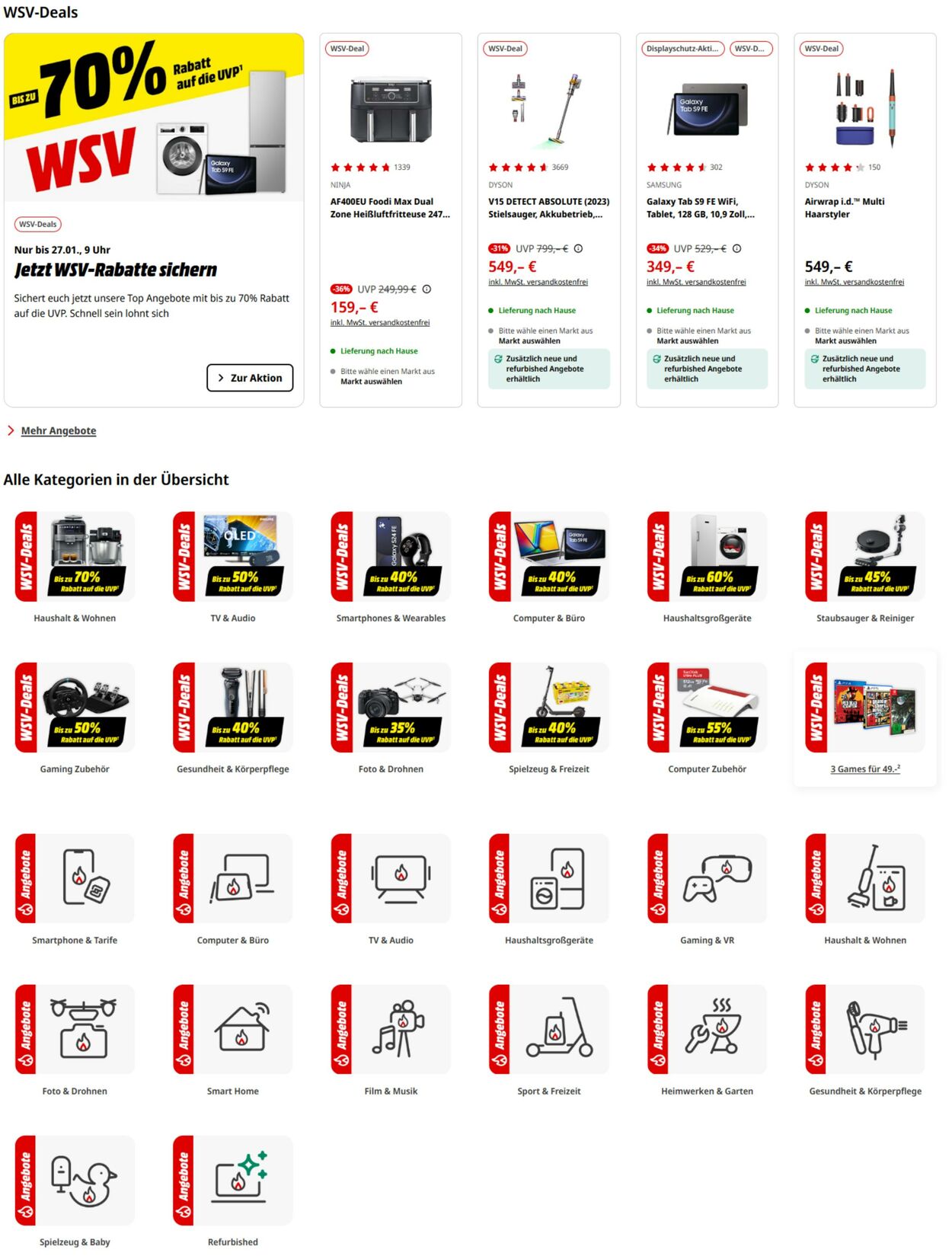 Prospekt Media Markt 13.01.2025 - 26.01.2025