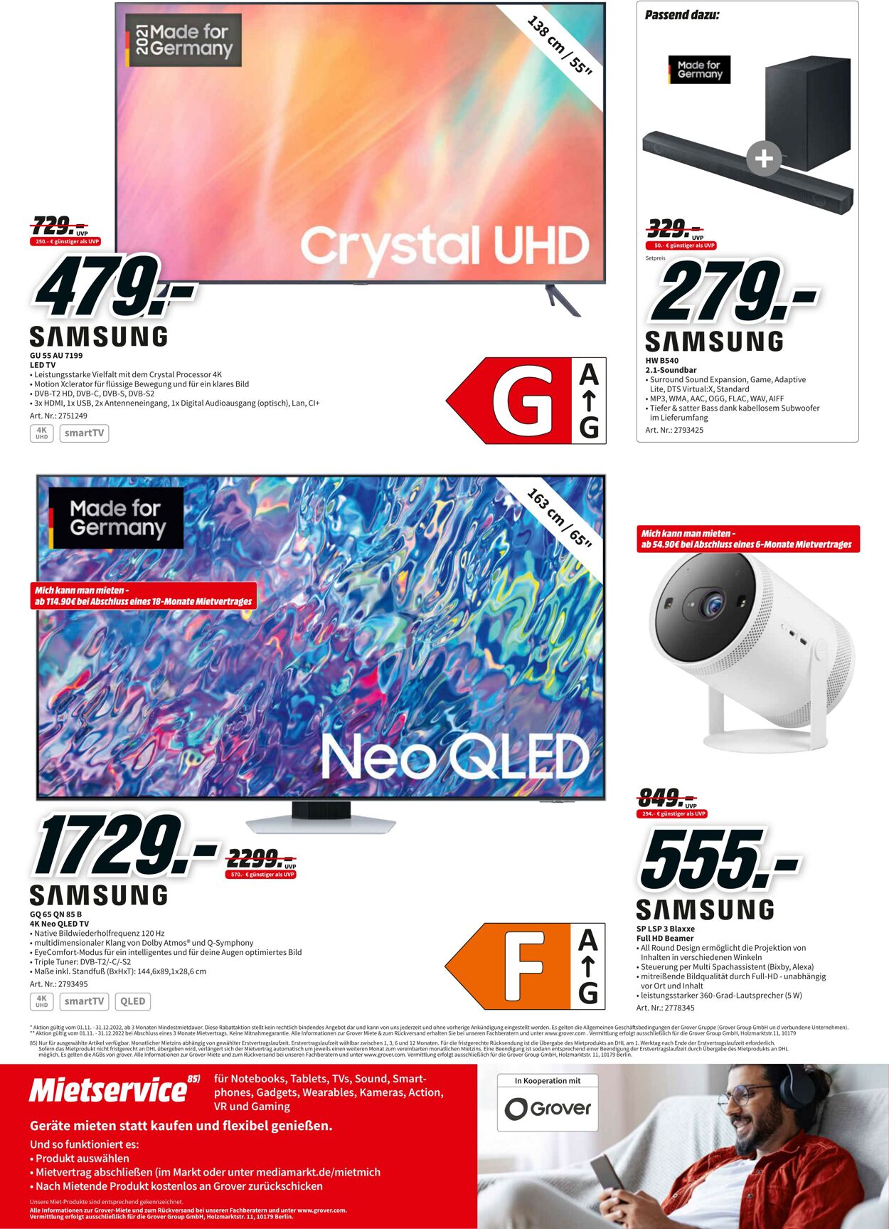 Prospekt Media Markt 17.11.2022 - 23.11.2022