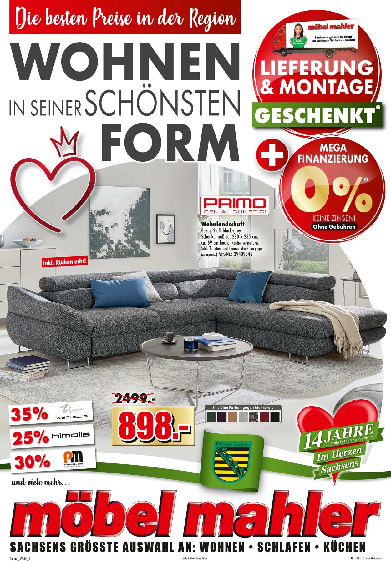 Prospekt Möbel Mahler - Möbel und mehrgültig bis 29.08.2023⟶ PDF herunterladen 23 Aug, 2023 - 29 Aug, 2023