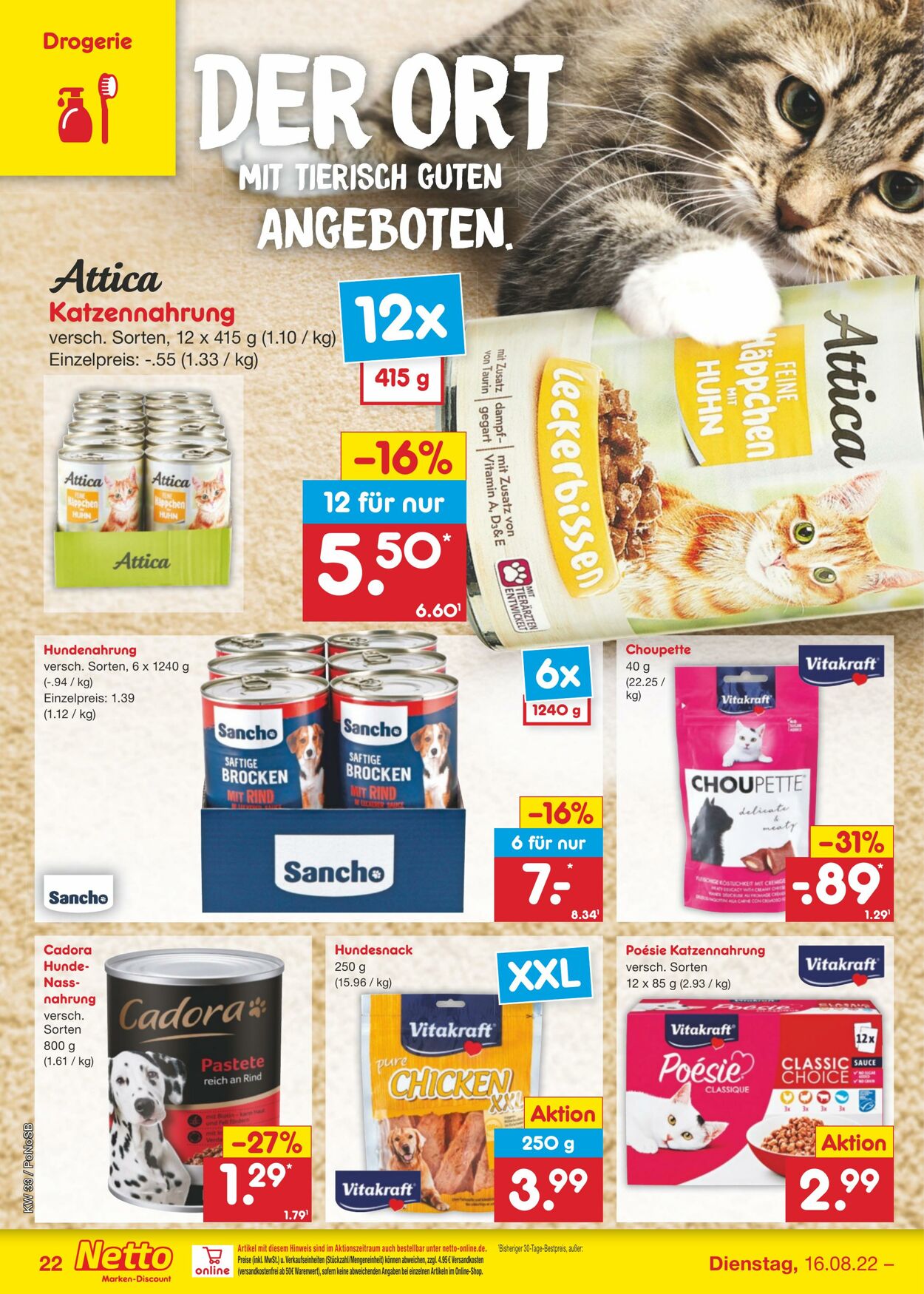 Prospekt Netto-Marken-Discount 16.08.2022 - 20.08.2022