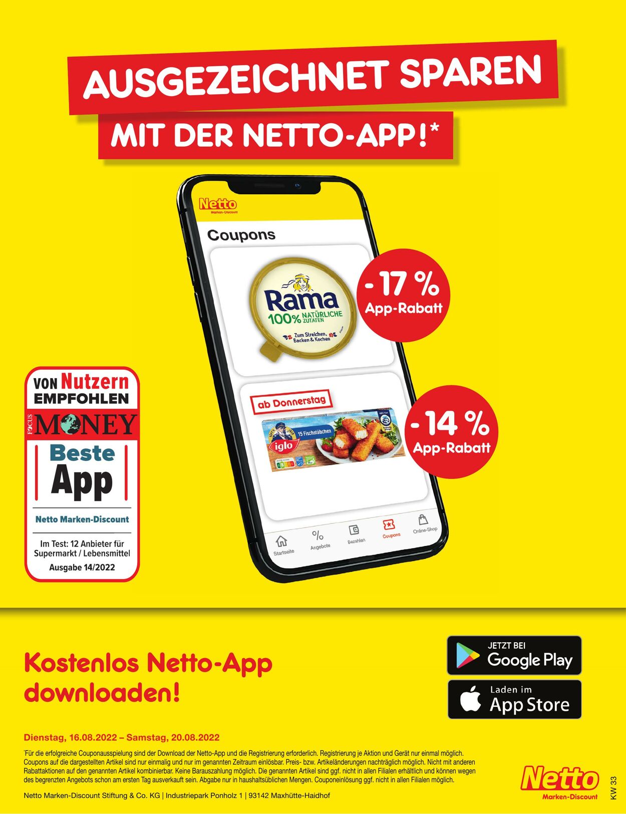 Prospekt Netto-Marken-Discount 16.08.2022 - 20.08.2022