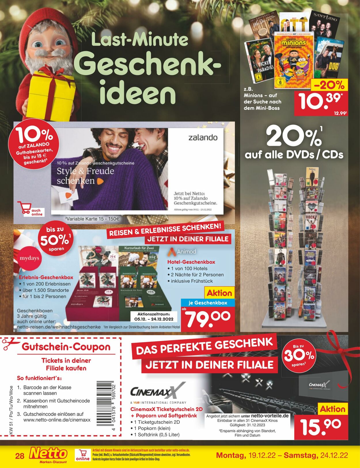 Prospekt Netto-Marken-Discount 19.12.2022 - 24.12.2022