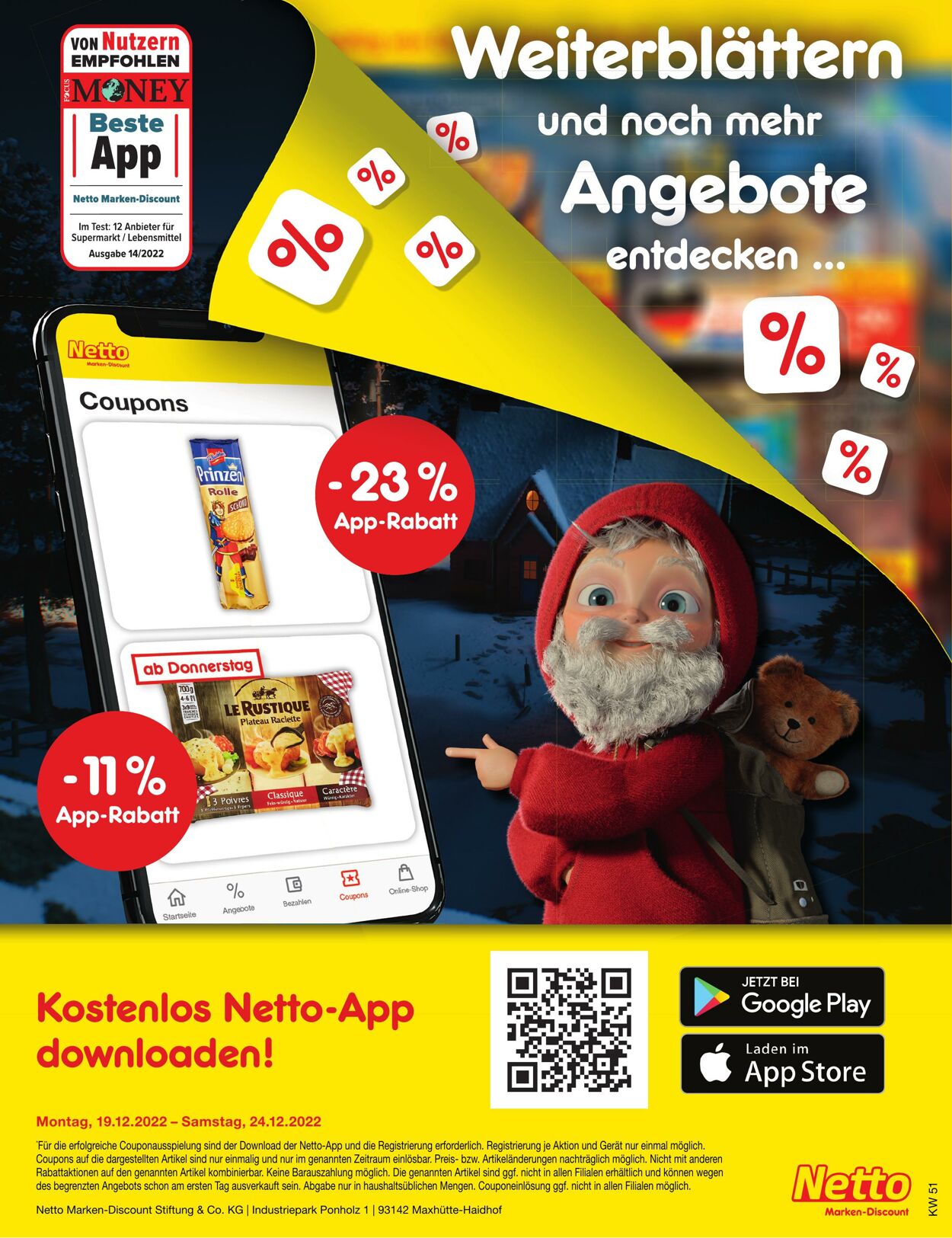 Prospekt Netto-Marken-Discount 19.12.2022 - 24.12.2022