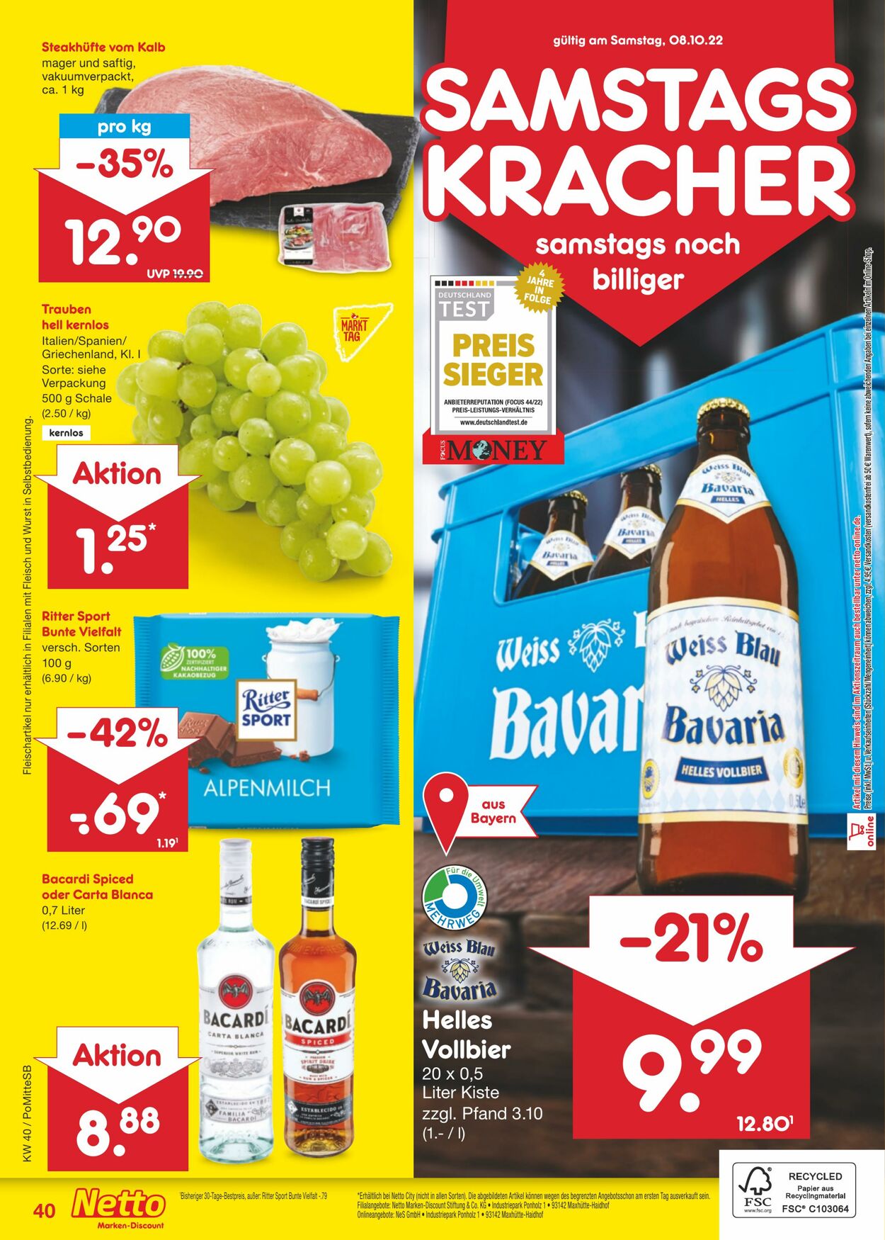 Prospekt Netto-Marken-Discount 03.10.2022 - 08.10.2022