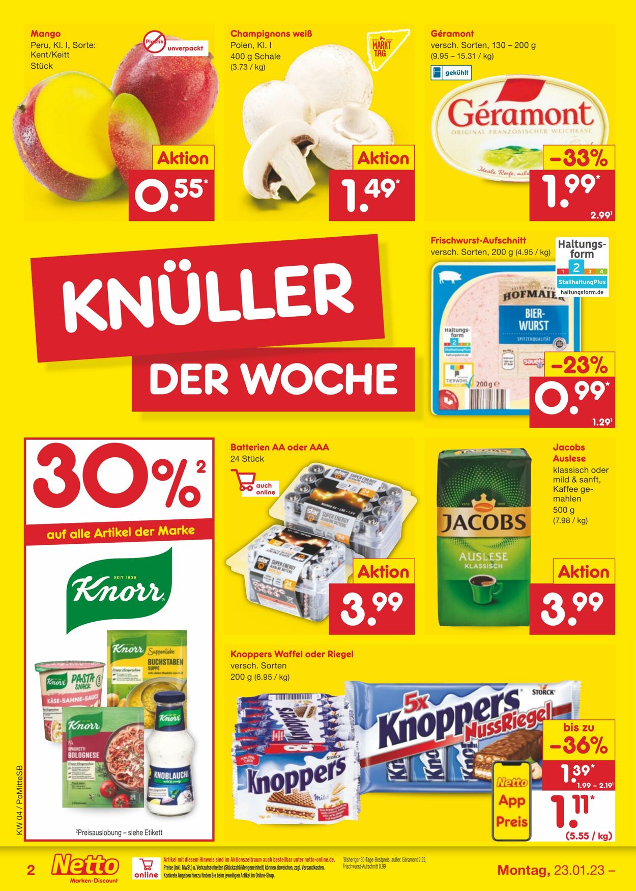 Prospekt Netto-Marken-Discount 23.01.2023 - 28.01.2023