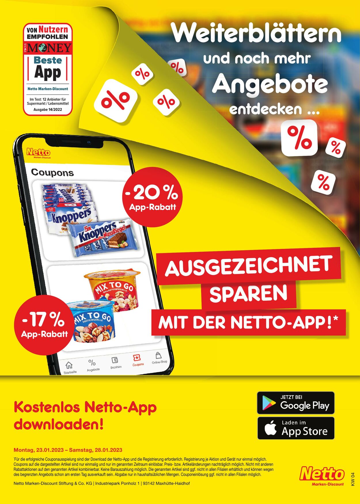 Prospekt Netto-Marken-Discount 23.01.2023 - 28.01.2023