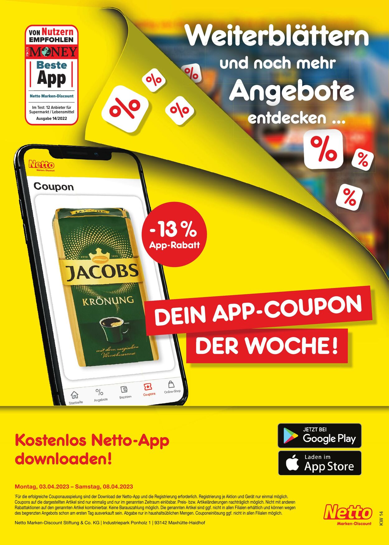 Prospekt Netto-Marken-Discount 03.04.2023 - 08.04.2023