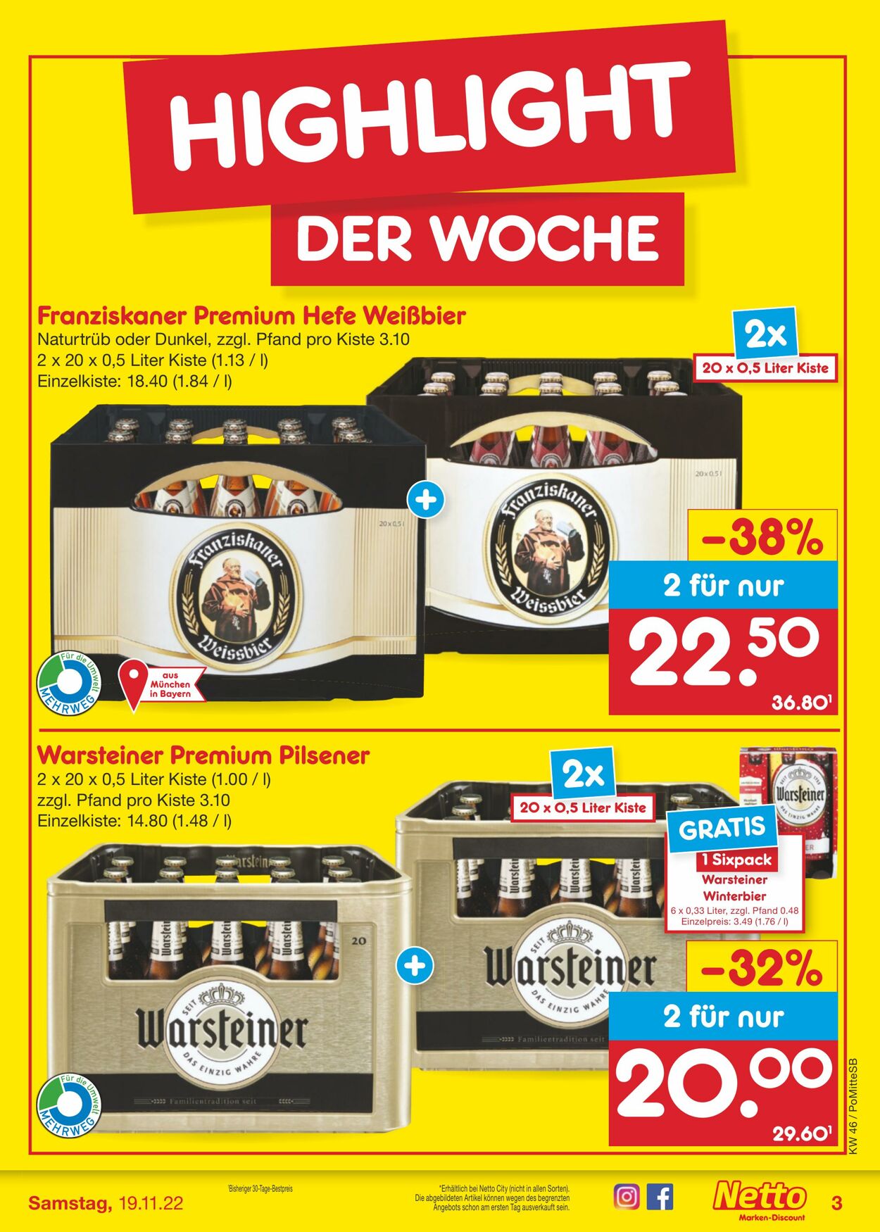 Prospekt Netto-Marken-Discount 14.11.2022 - 19.11.2022