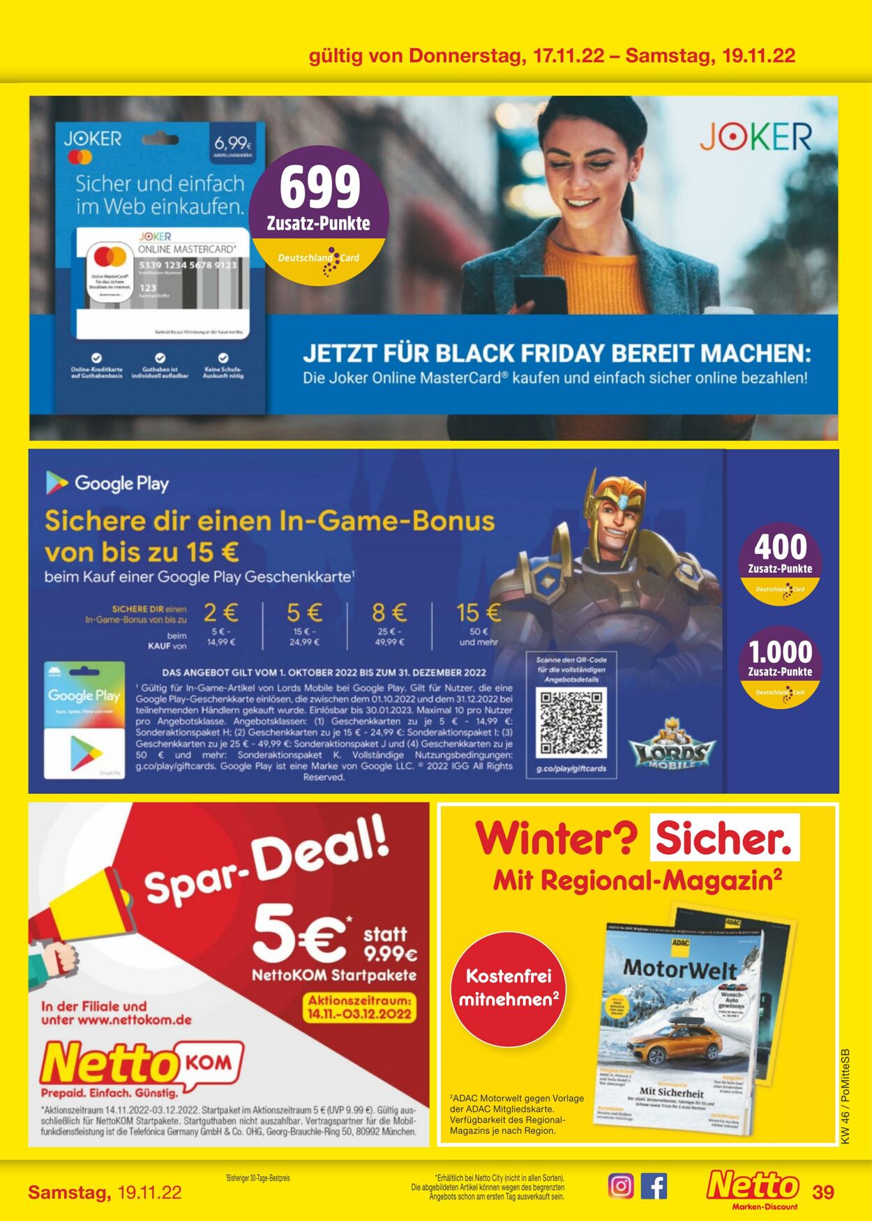 Prospekt Netto-Marken-Discount 14.11.2022 - 19.11.2022