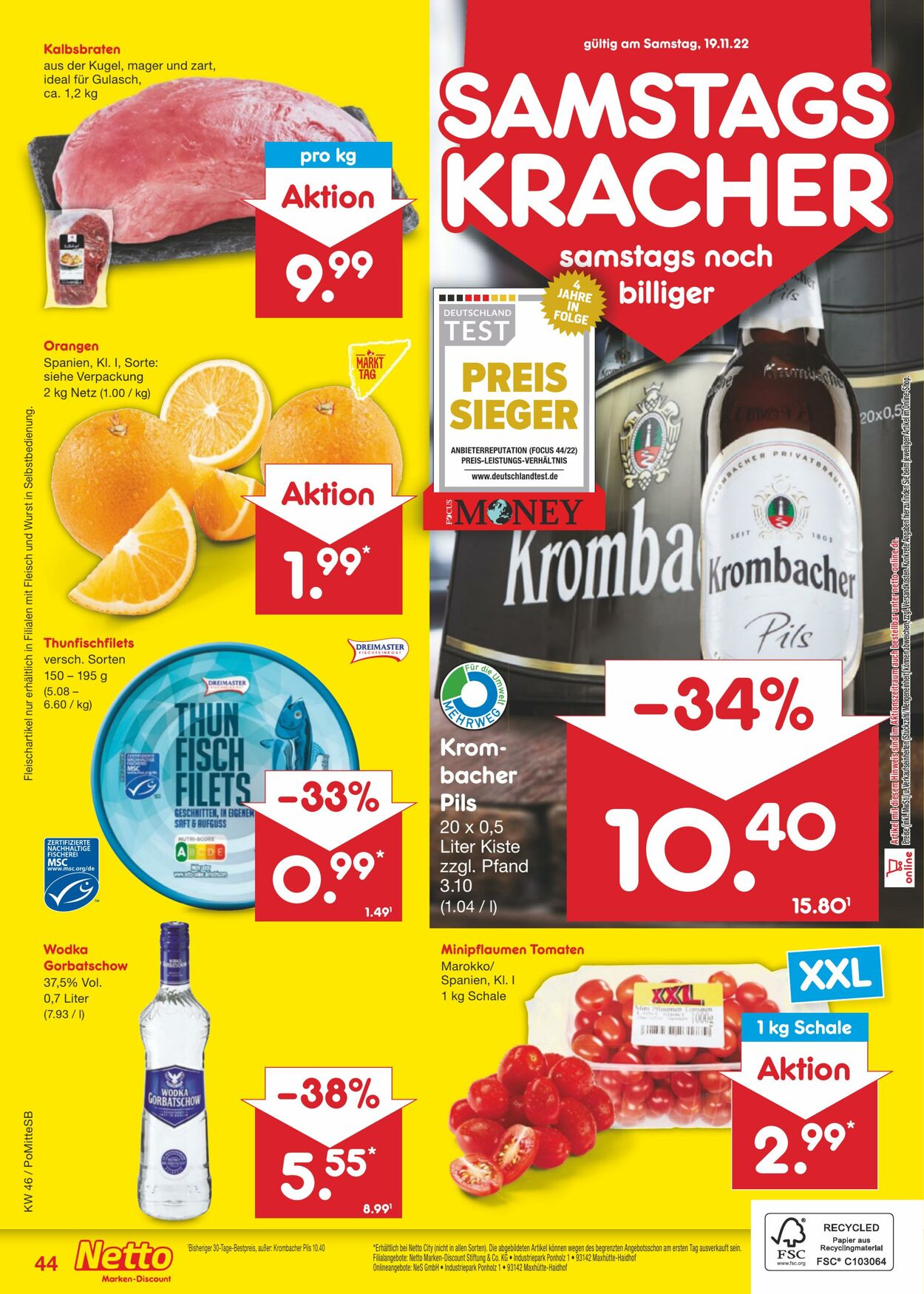 Prospekt Netto-Marken-Discount 14.11.2022 - 19.11.2022