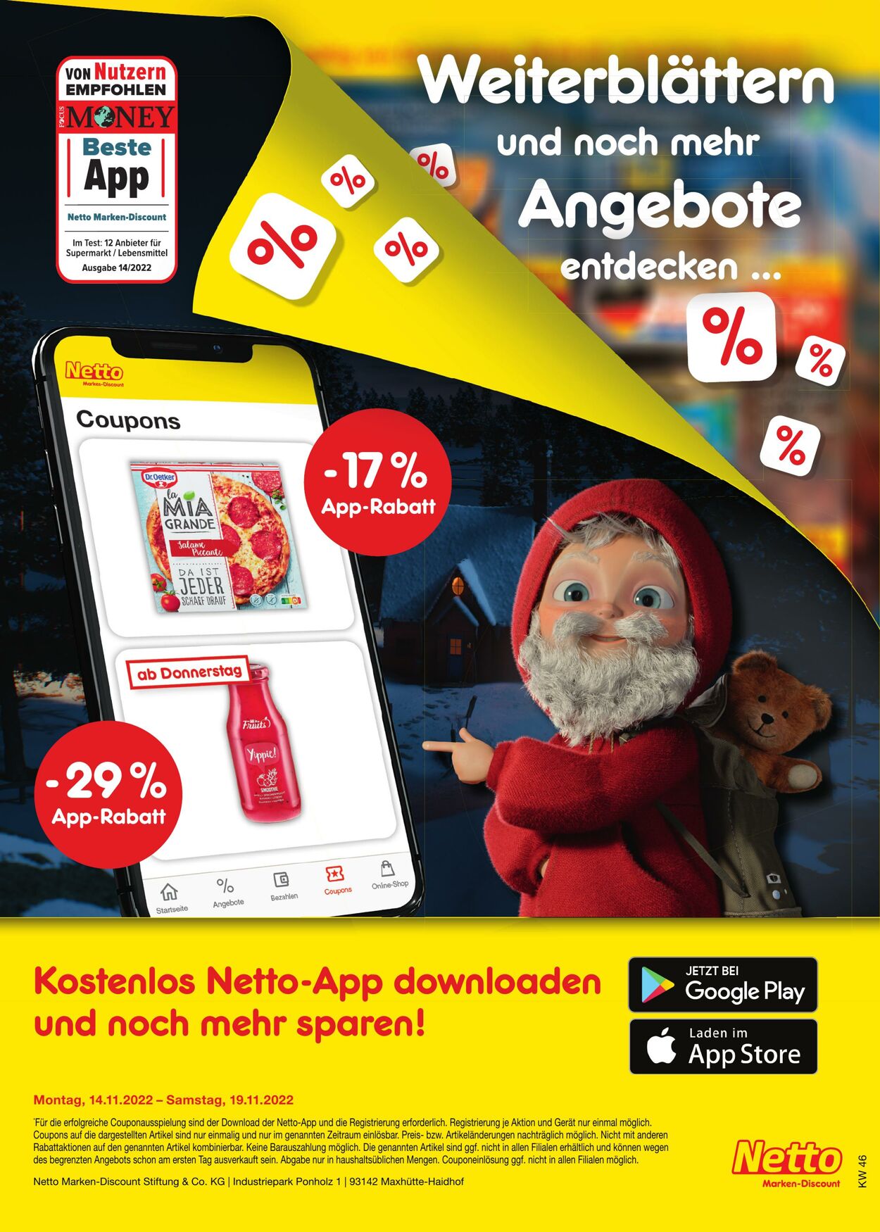 Prospekt Netto-Marken-Discount 14.11.2022 - 19.11.2022