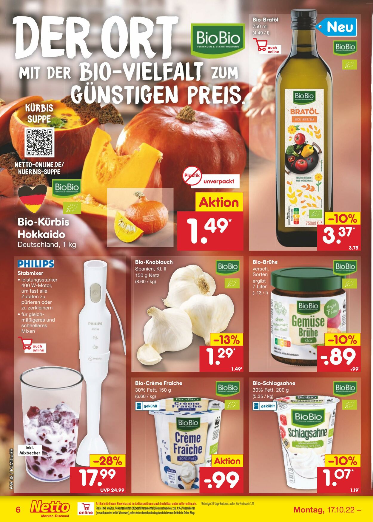 Prospekt Netto-Marken-Discount 17.10.2022 - 22.10.2022