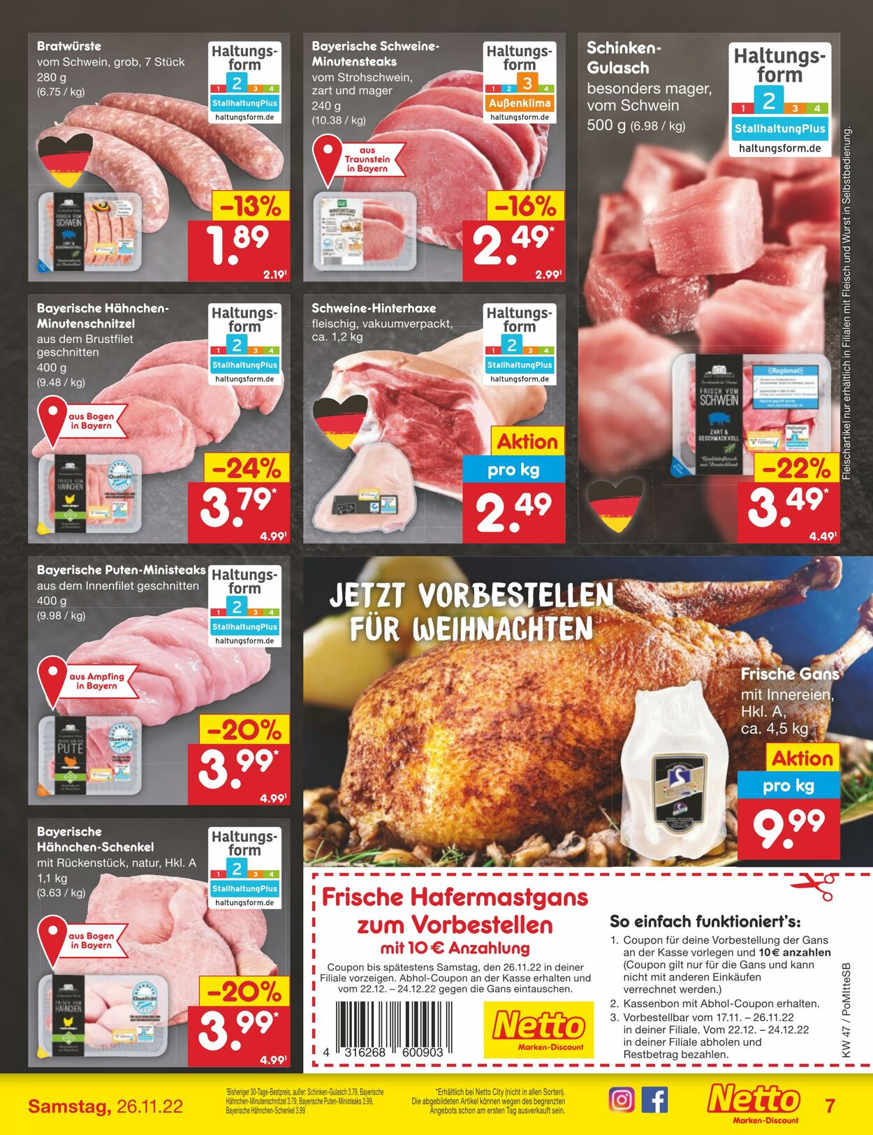 Prospekt Netto-Marken-Discount 21.11.2022 - 26.11.2022