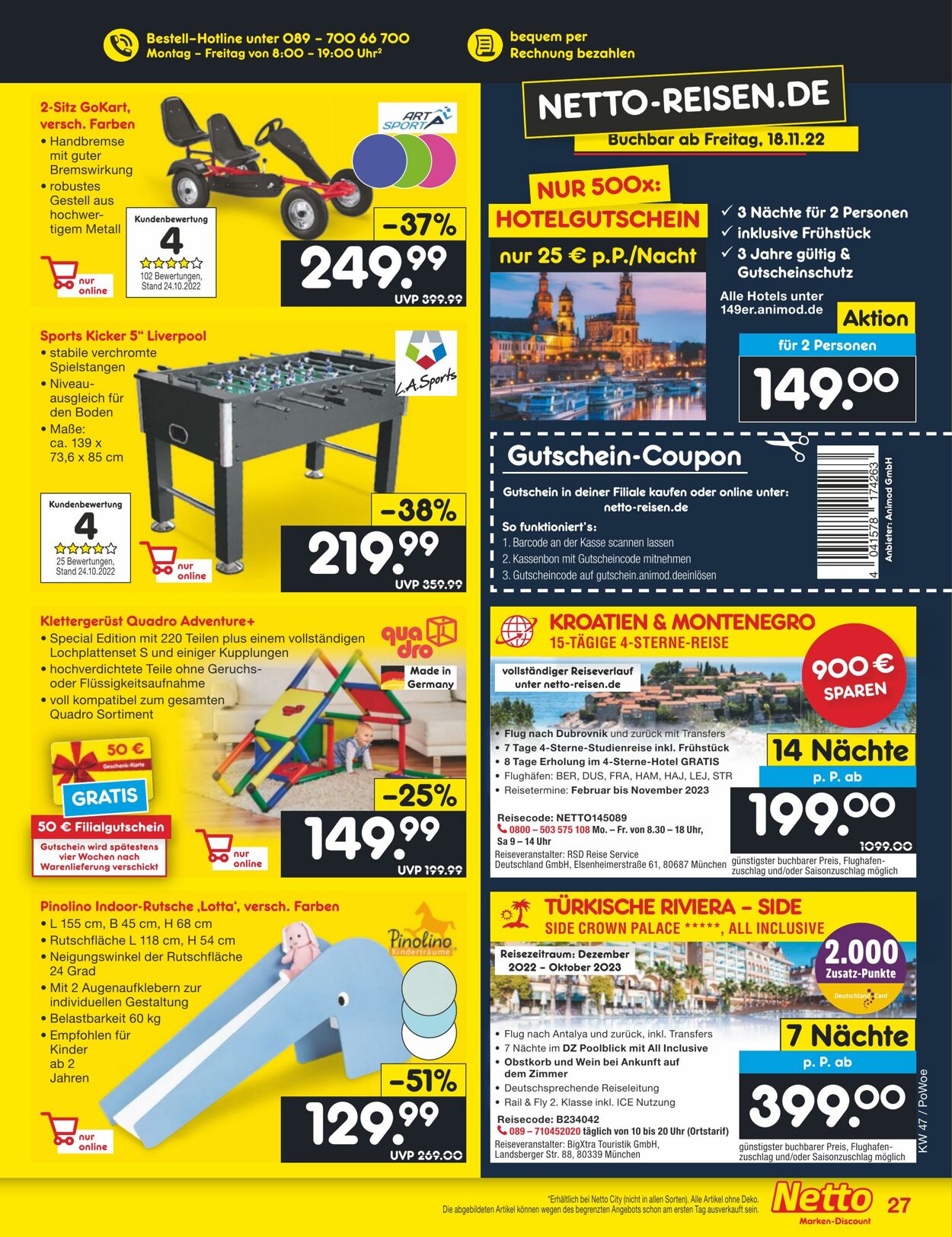 Prospekt Netto-Marken-Discount 21.11.2022 - 26.11.2022