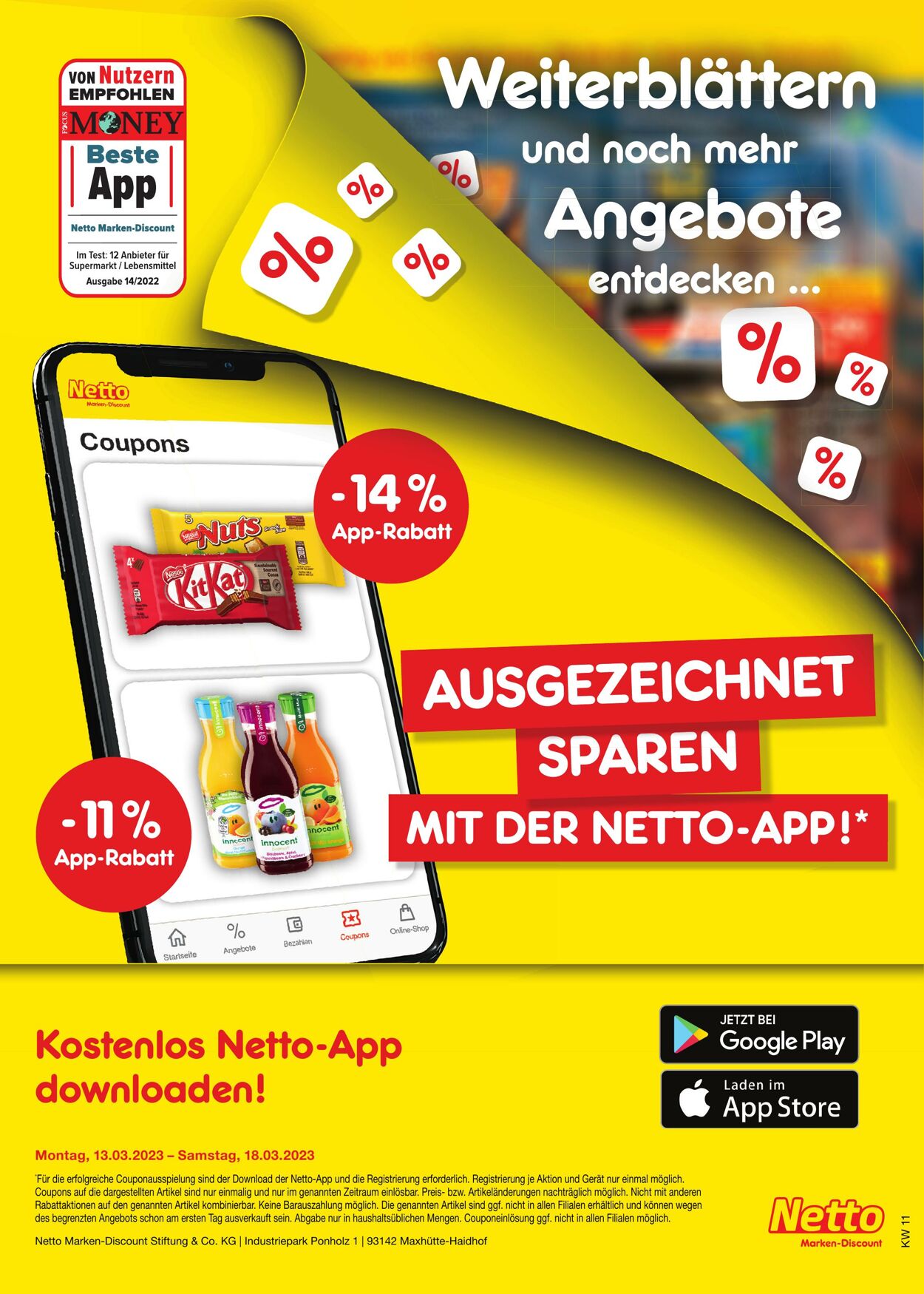 Prospekt Netto-Marken-Discount 13.03.2023 - 18.03.2023