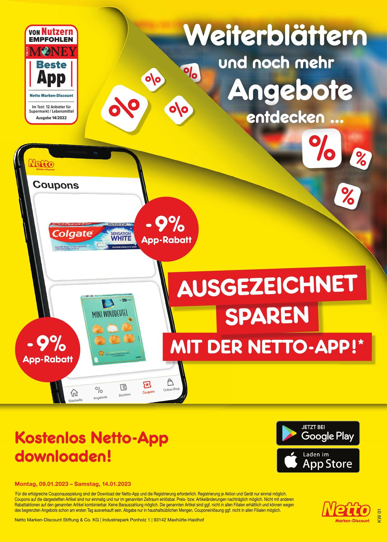 Prospekt Netto-Marken-Discount 09.01.2023 - 14.01.2023