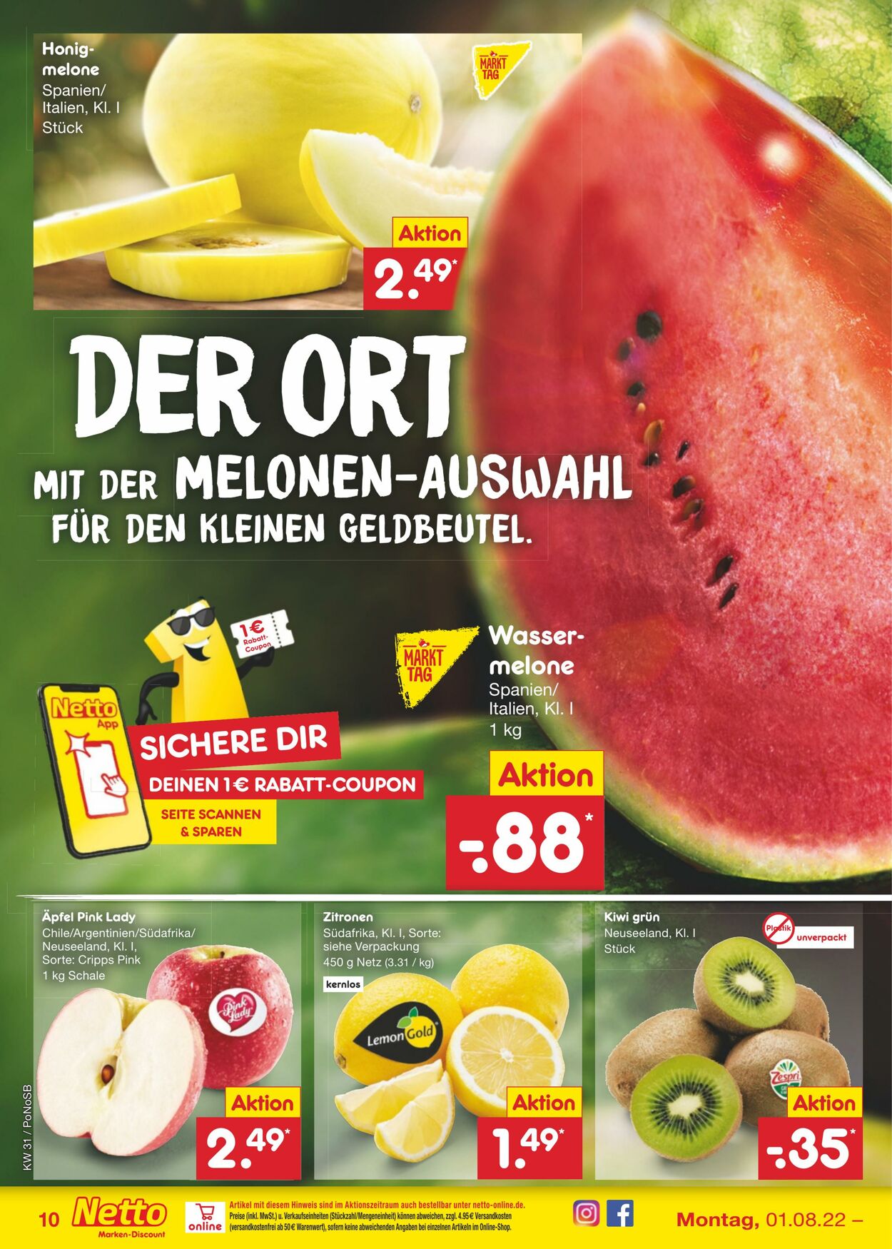 Prospekt Netto-Marken-Discount 01.08.2022 - 06.08.2022