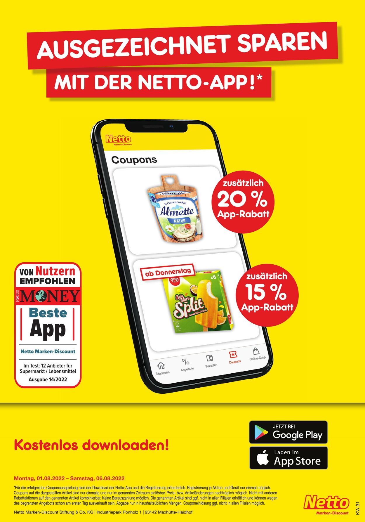 Prospekt Netto-Marken-Discount 01.08.2022 - 06.08.2022