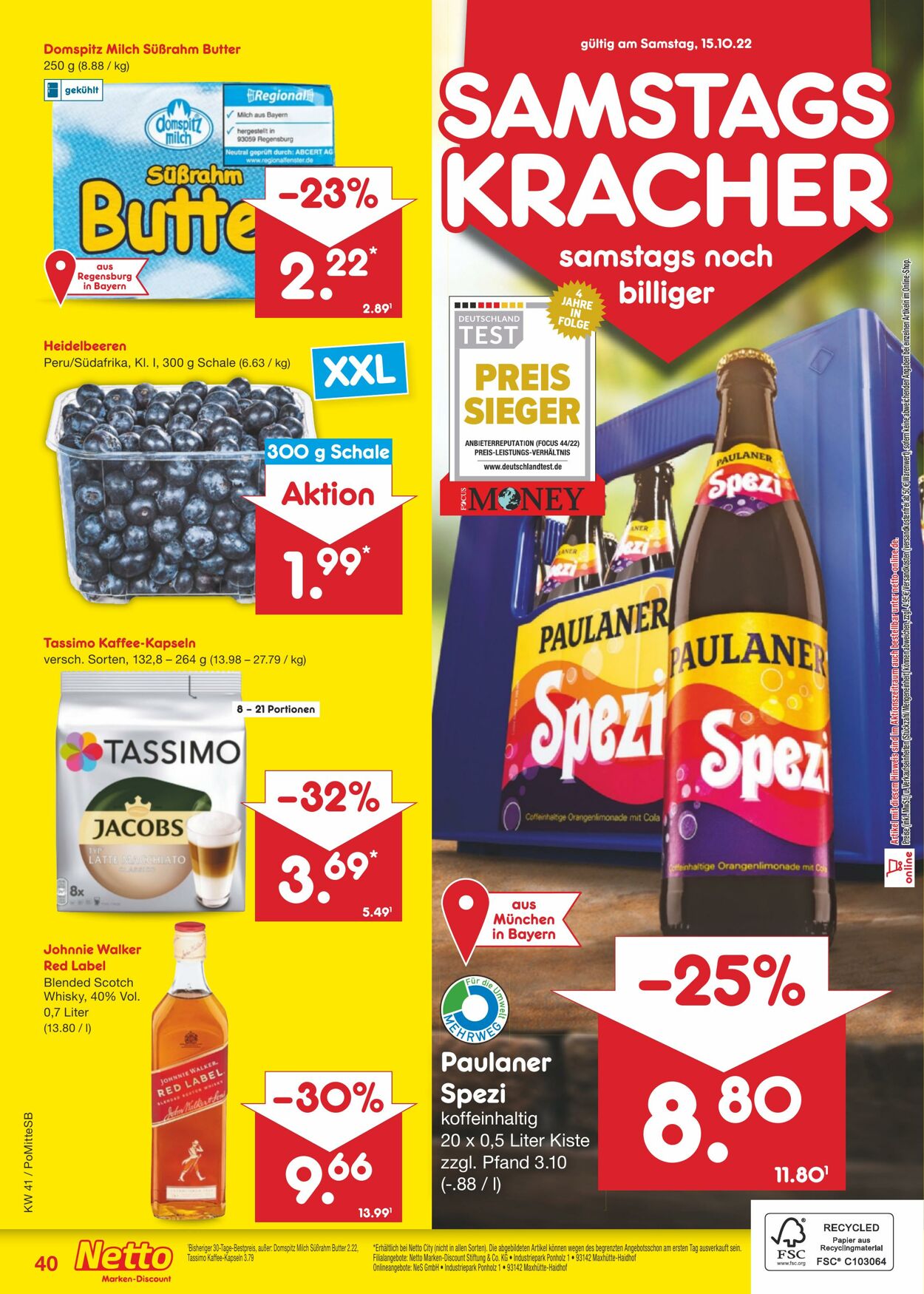 Prospekt Netto-Marken-Discount 10.10.2022 - 15.10.2022