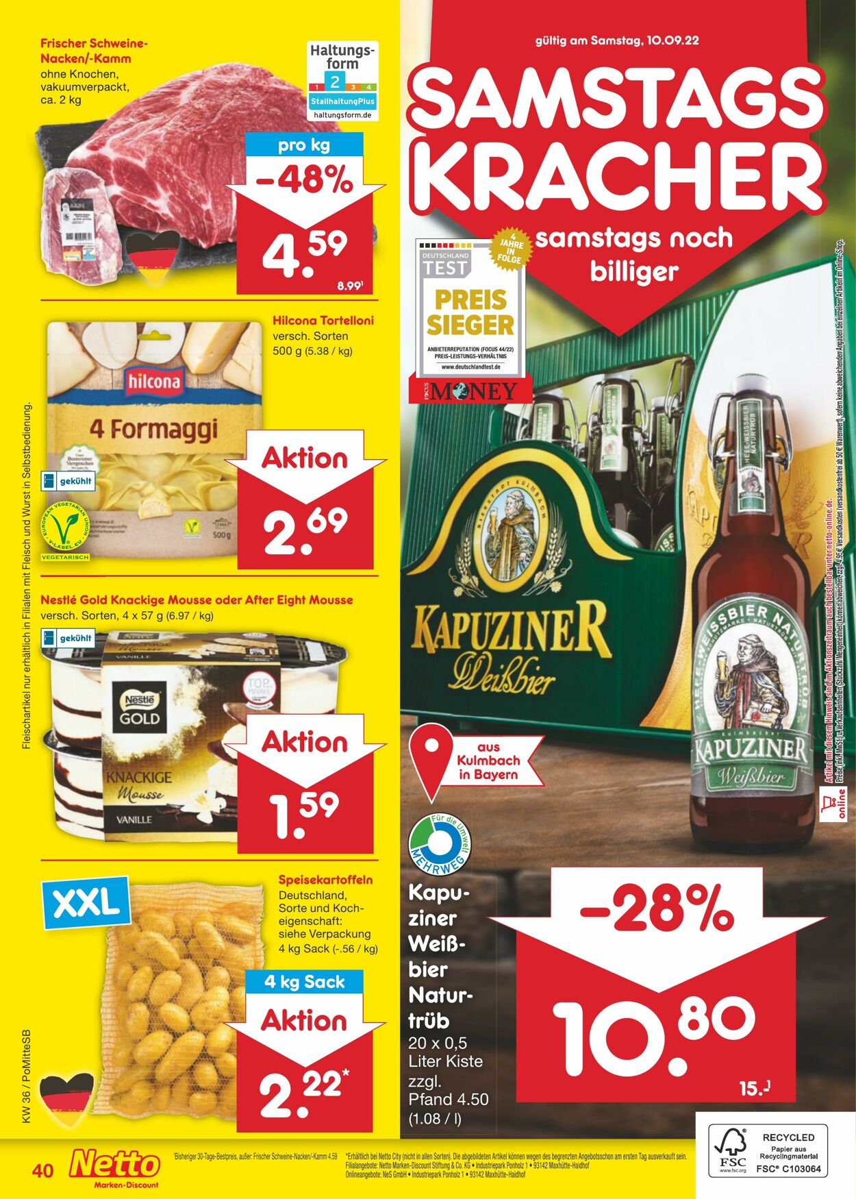 Prospekt Netto-Marken-Discount 05.09.2022 - 10.09.2022