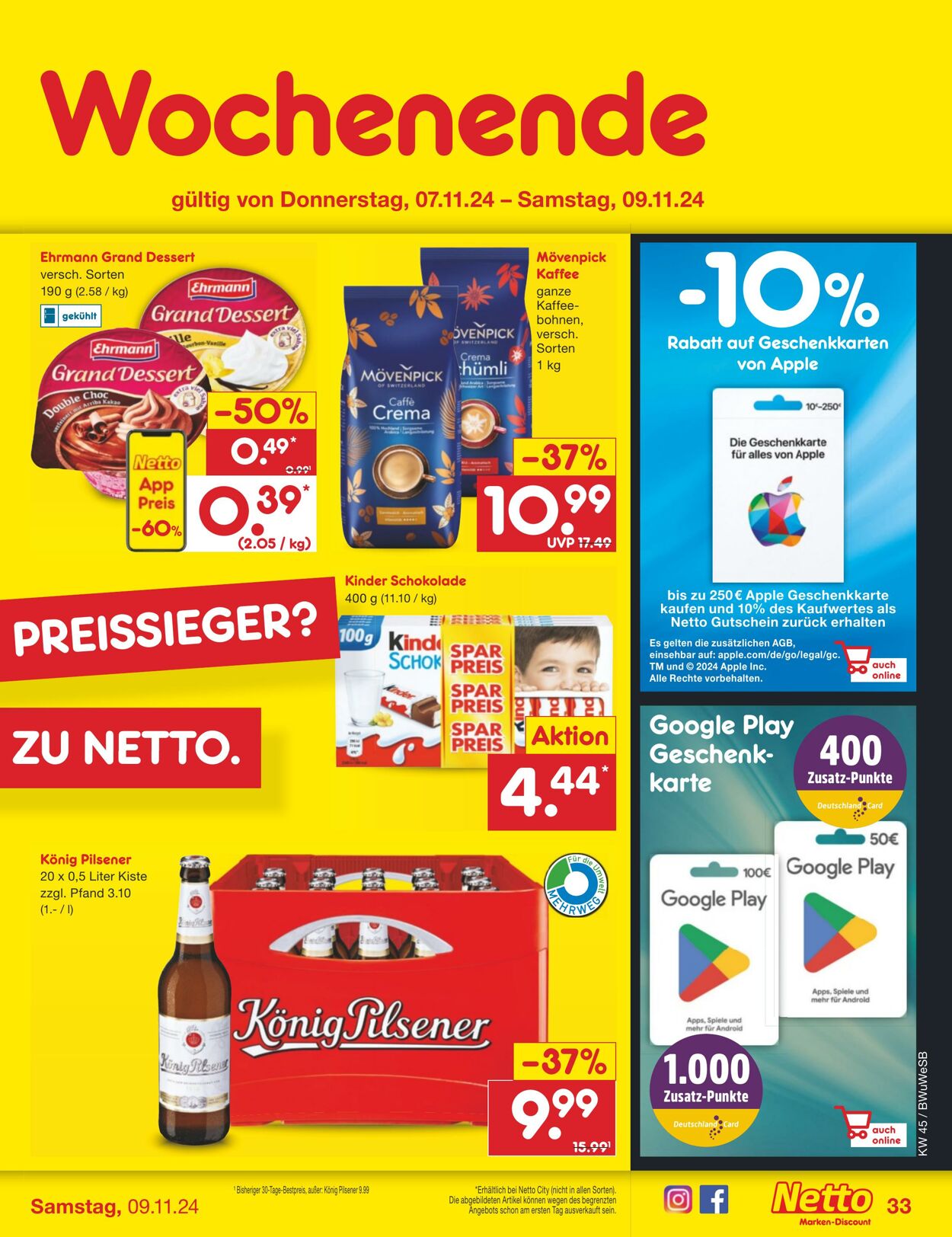 Prospekt Netto-Marken-Discount 04.11.2024 - 10.11.2024