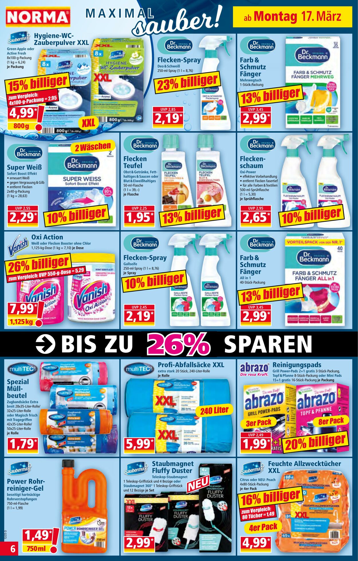 Prospekt Norma 17.03.2025 - 24.03.2025