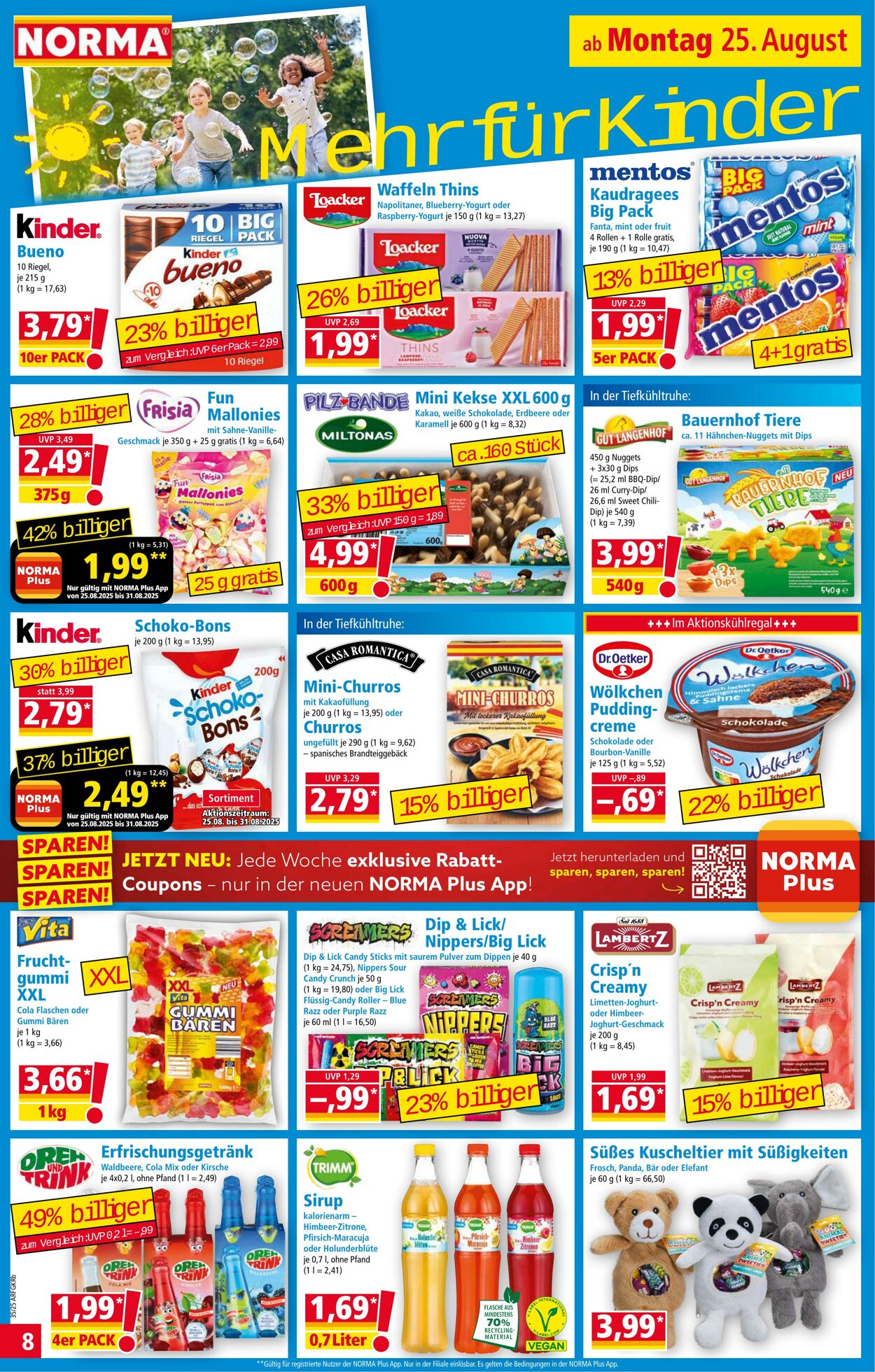 Prospekt Norma 18.08.2025 - 23.08.2025