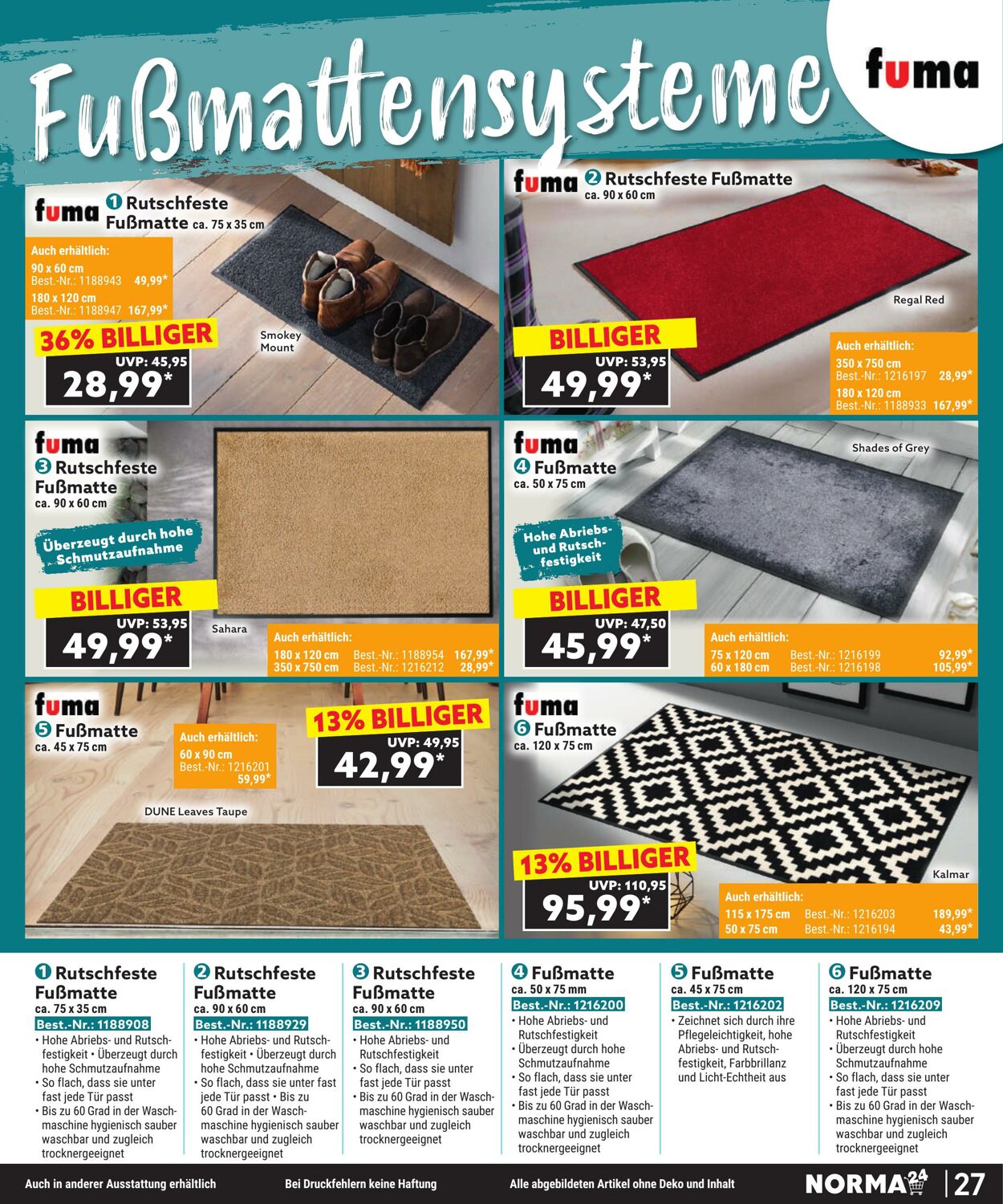 Prospekt Norma 27.10.2025 - 01.11.2025