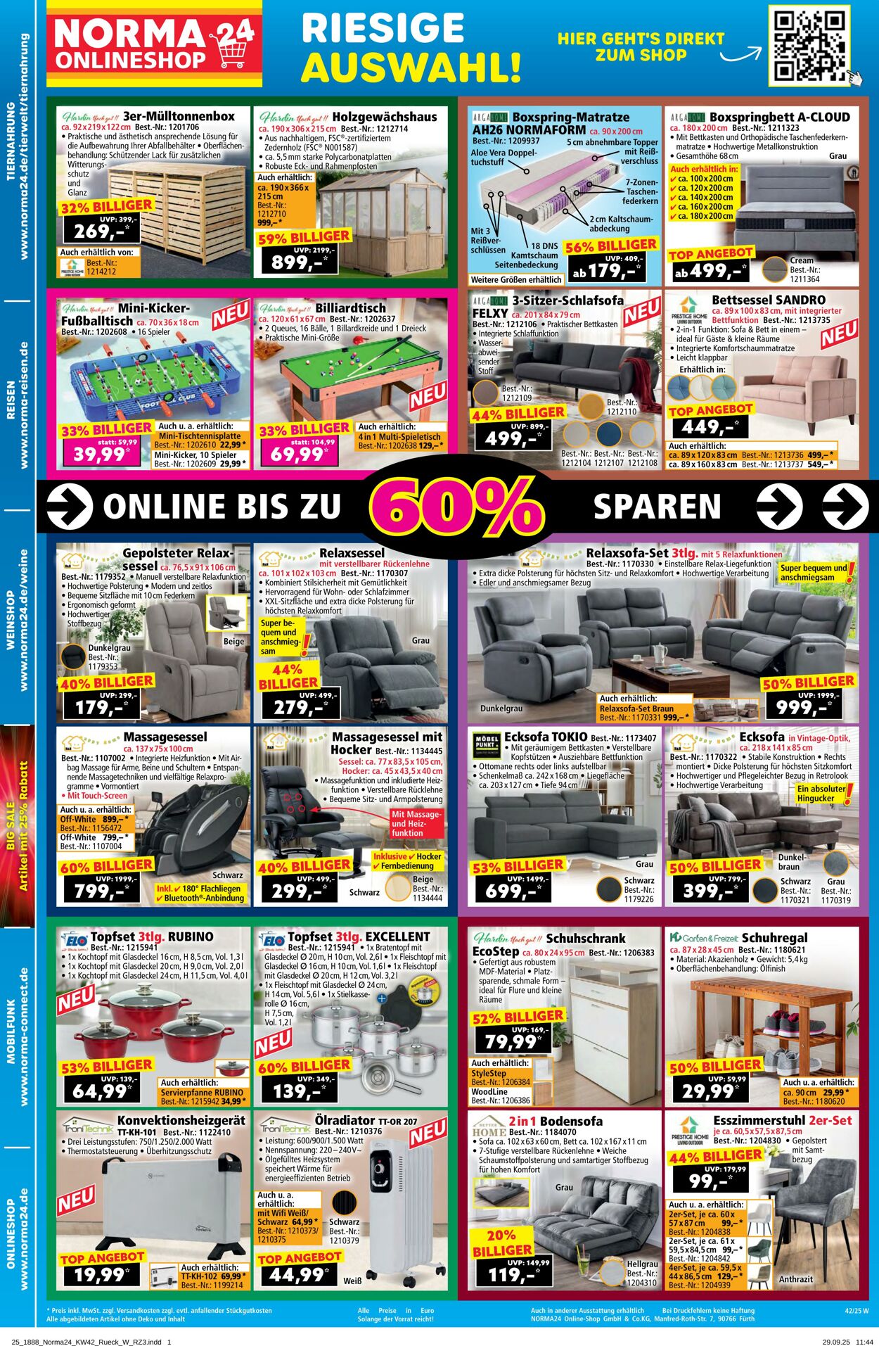 Prospekt Norma 29.09.2025 - 04.10.2025