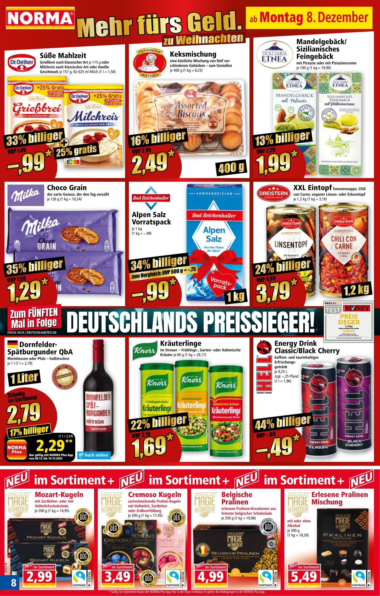 Prospekt Norma 08.12.2025 - 13.12.2025