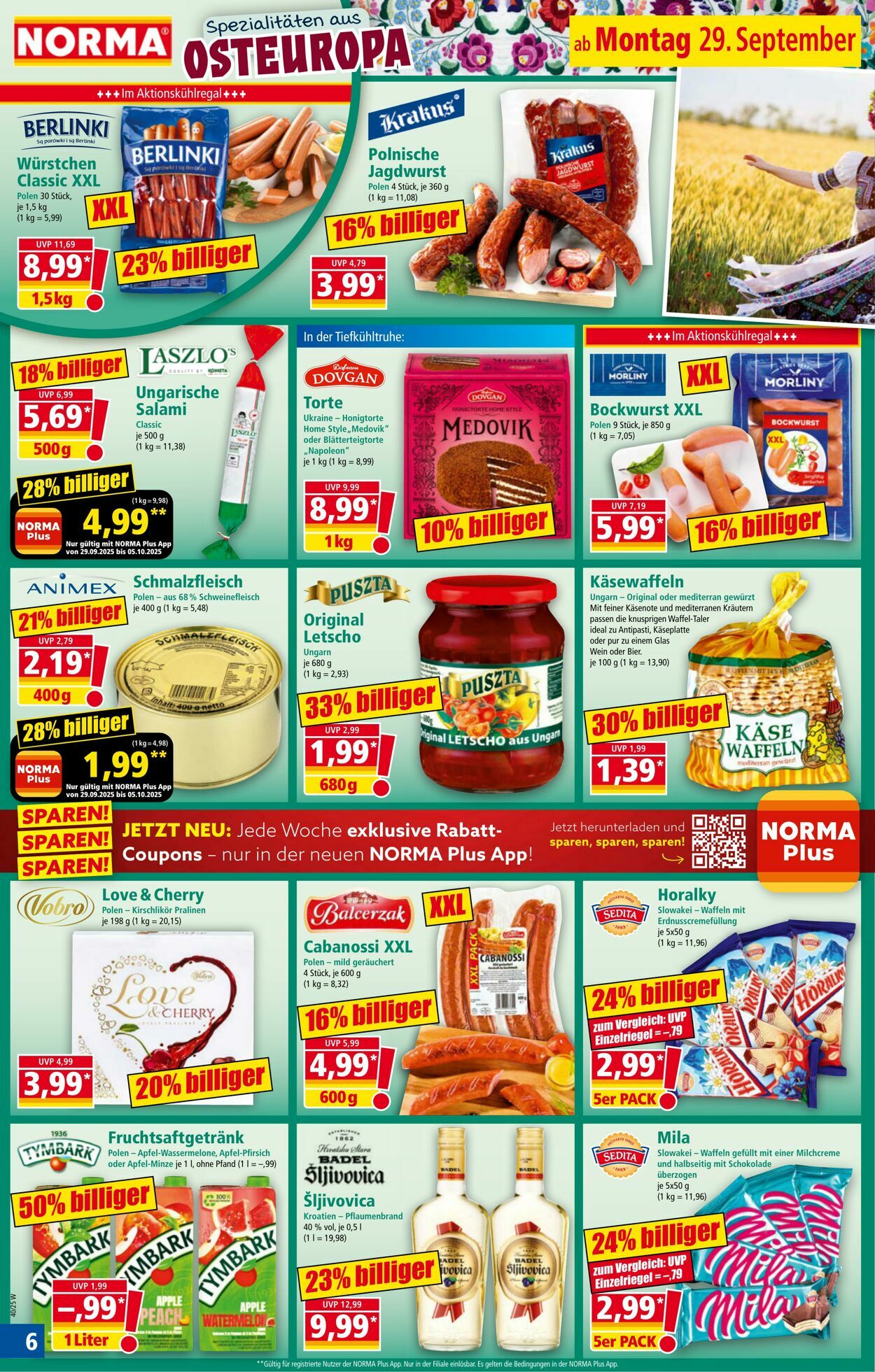 Prospekt Norma 15.09.2025 - 20.09.2025