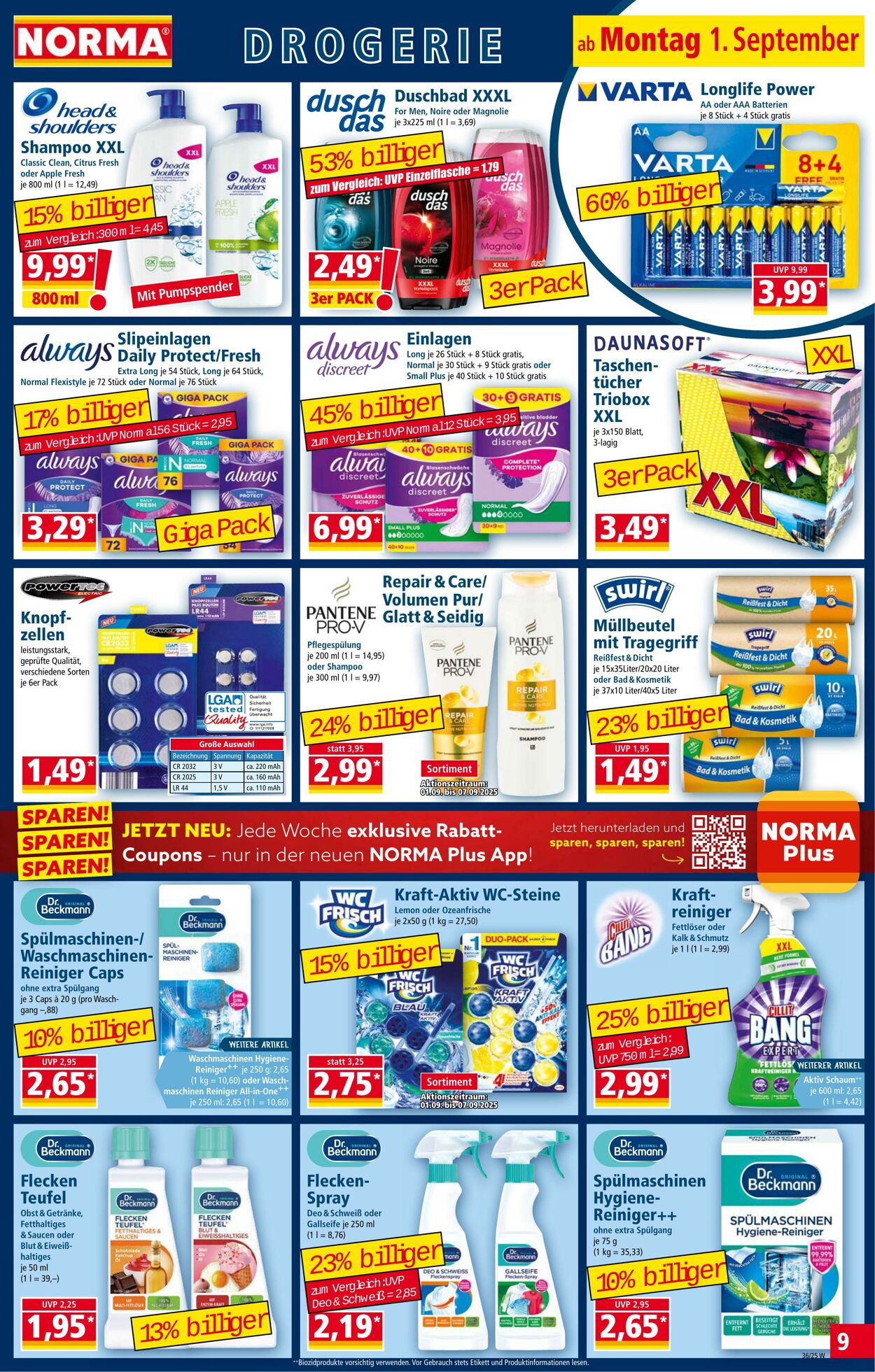 Prospekt Norma 18.08.2025 - 23.08.2025