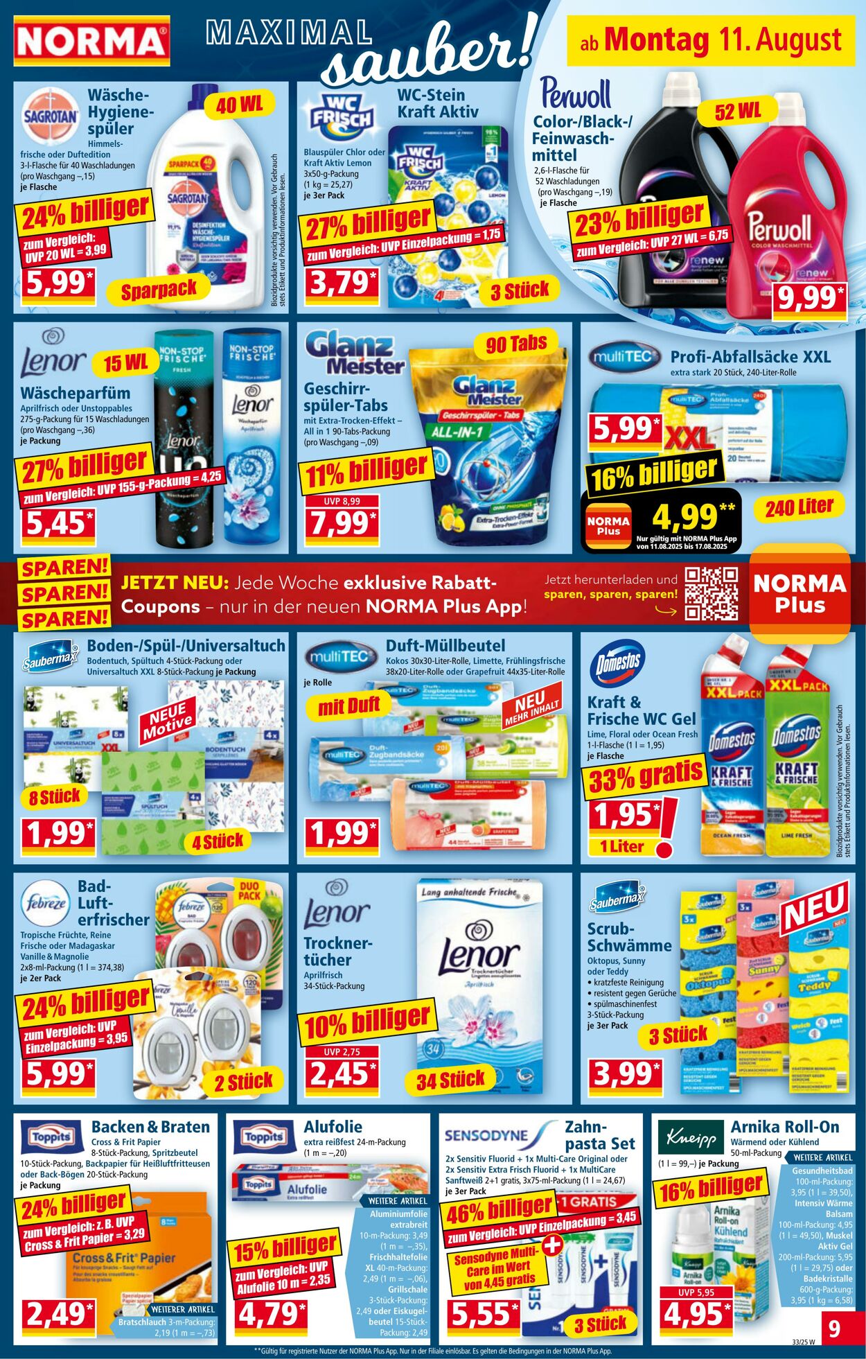 Prospekt Norma 04.08.2025 - 09.08.2025