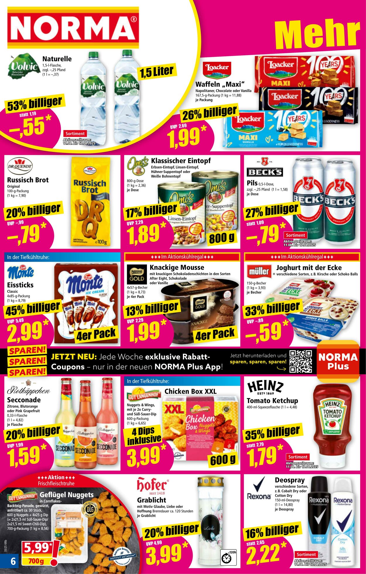 Prospekt Norma 04.08.2025 - 09.08.2025