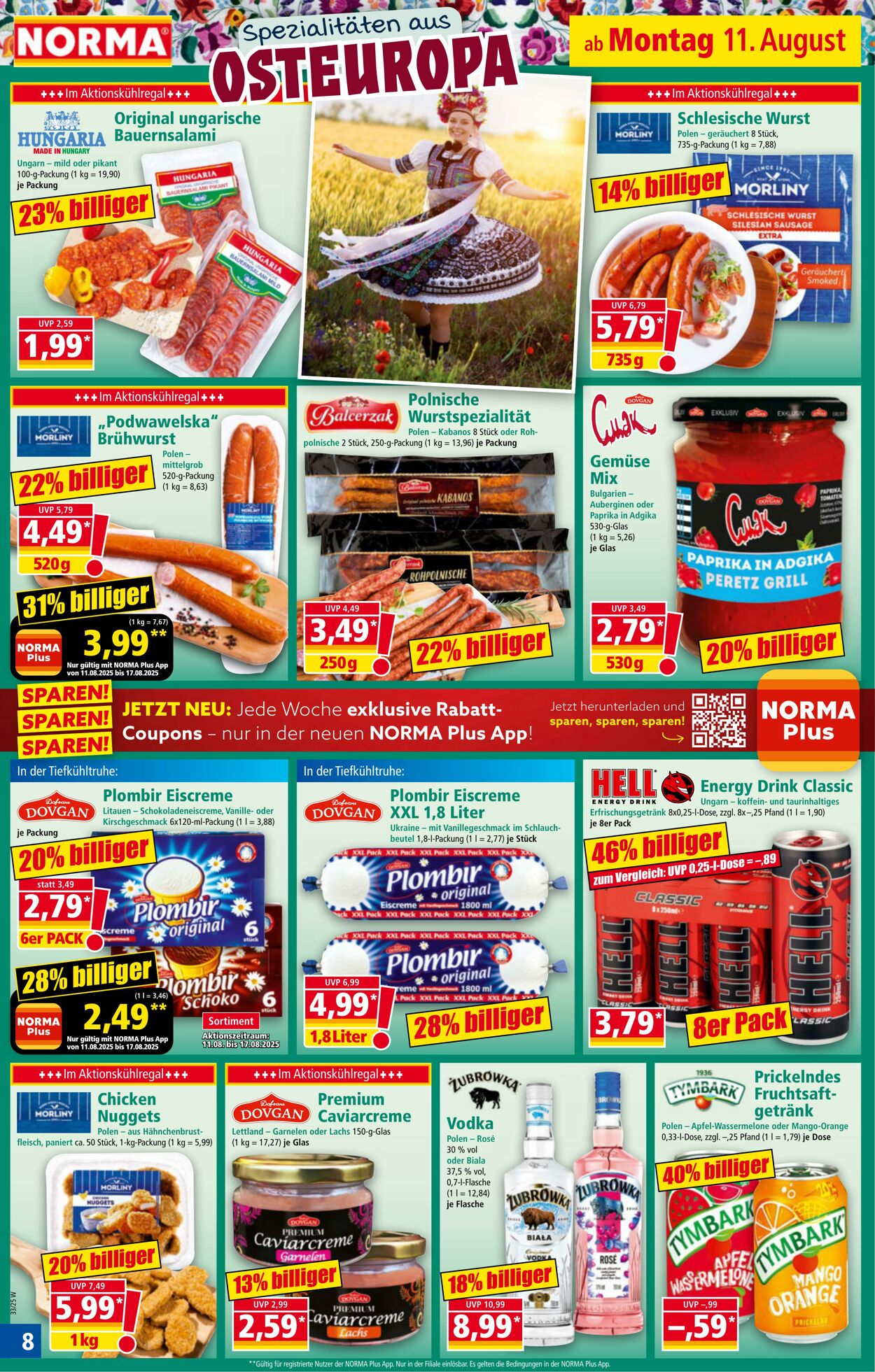 Prospekt Norma 04.08.2025 - 09.08.2025