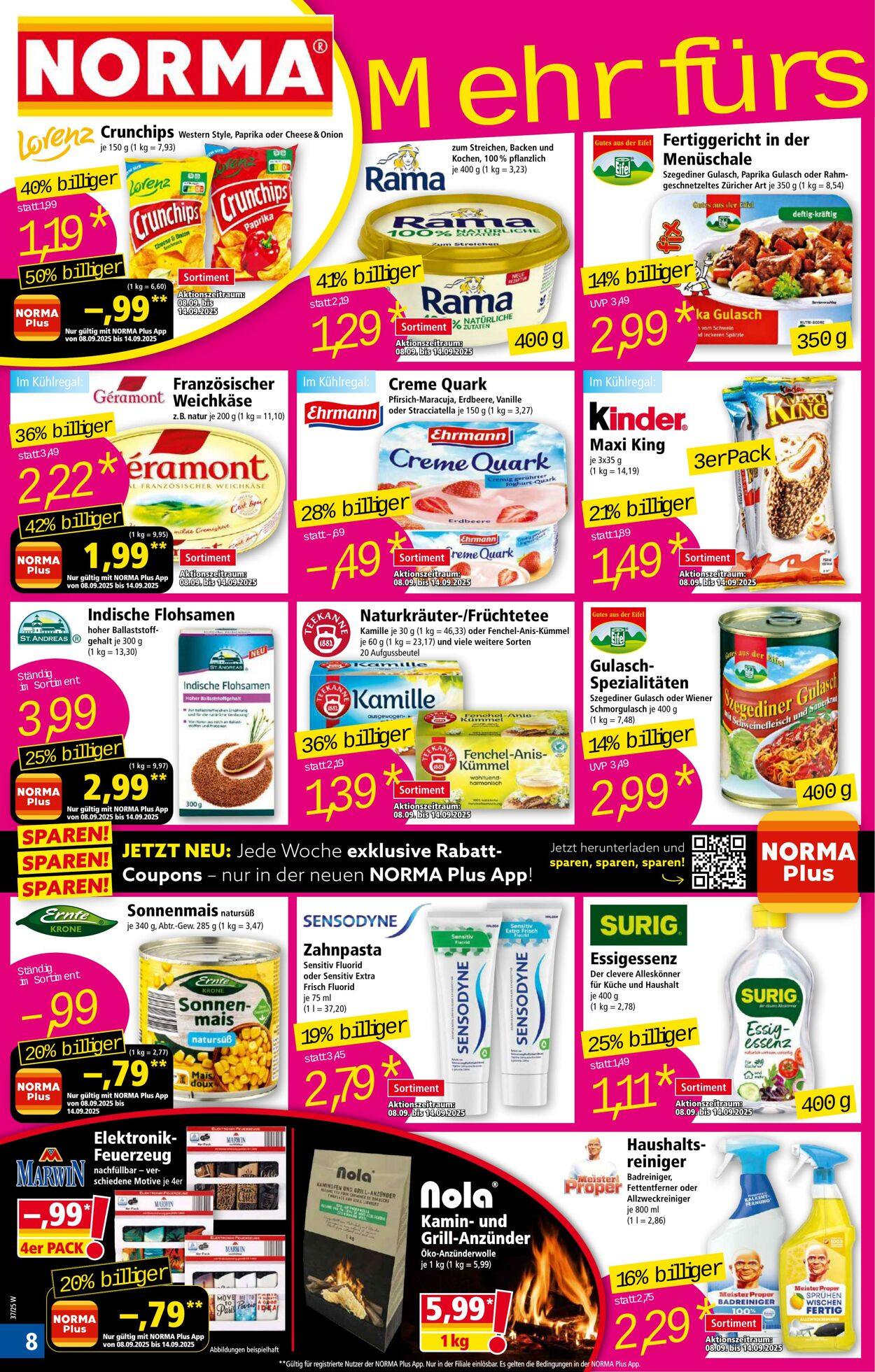 Prospekt Norma 25.08.2025 - 30.08.2025