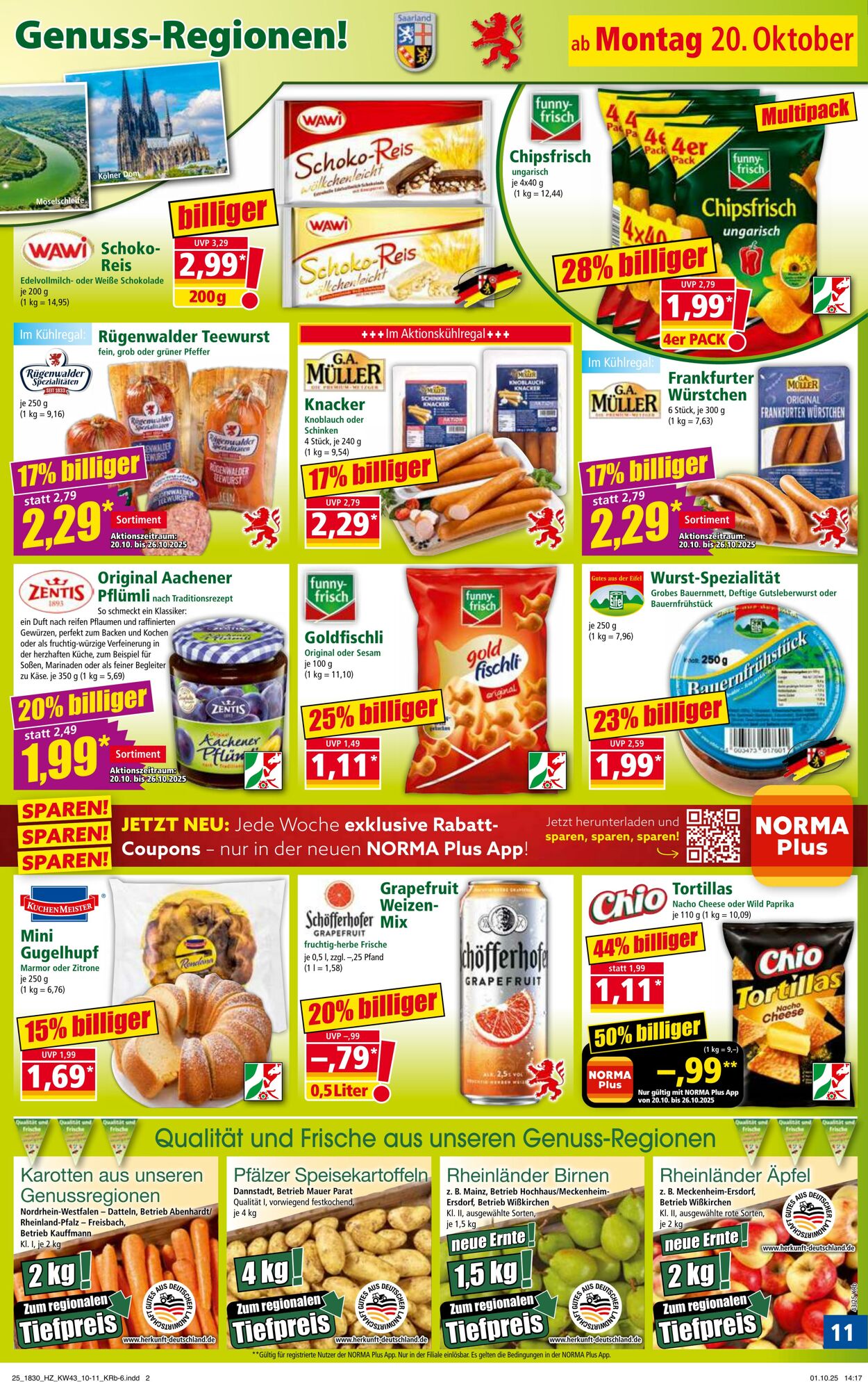 Prospekt Norma 06.10.2025 - 11.10.2025