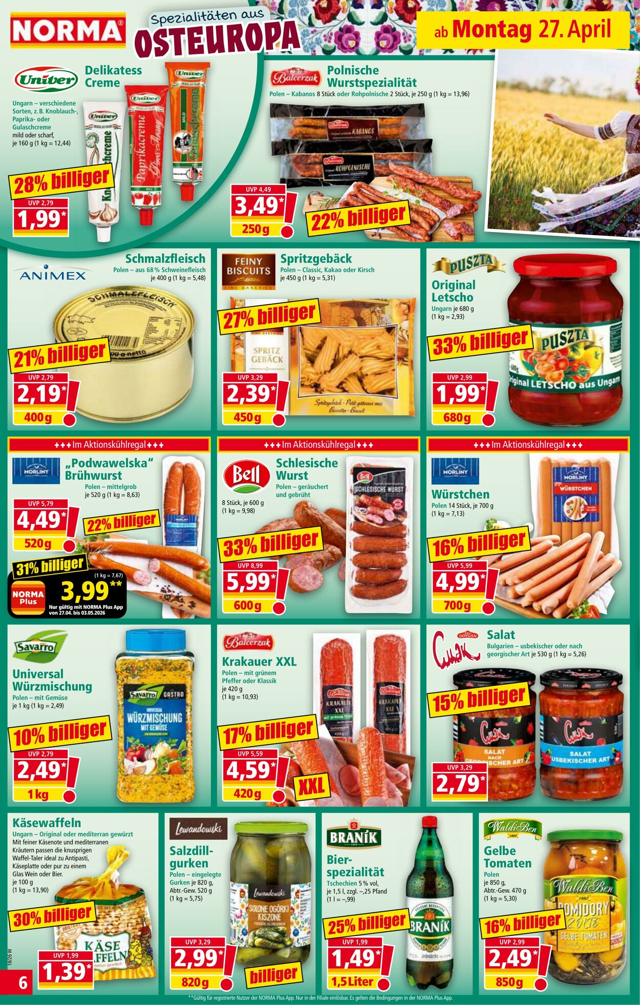 Prospekt Norma 13.04.2026 - 18.04.2026