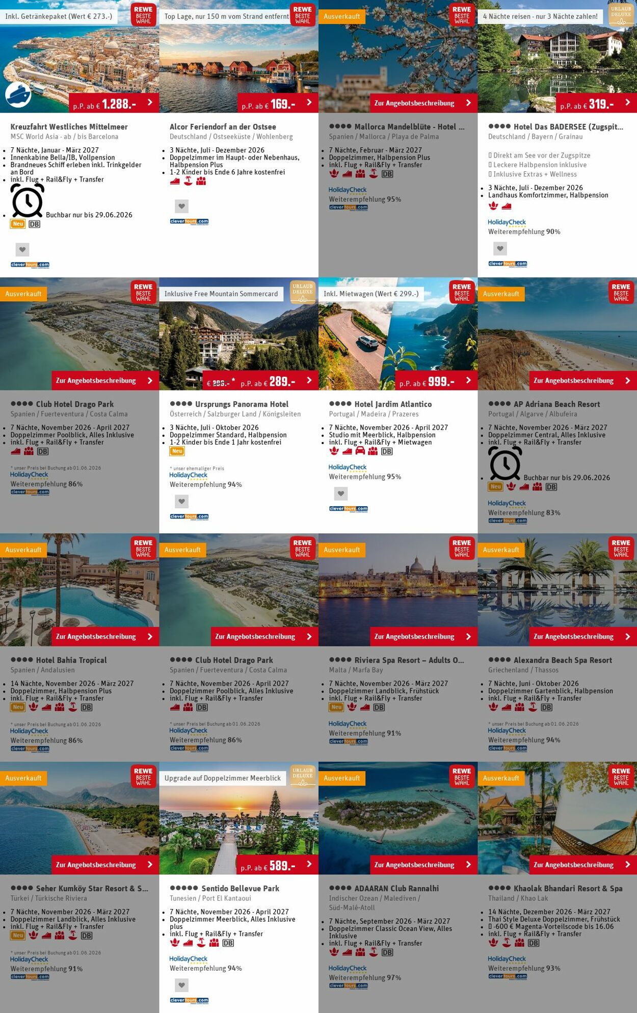 Prospekt Rewe - Angebote Prospekt Mai 2026 | REWE Reisen 29 Jun, 2026 - 8 Jul, 2026