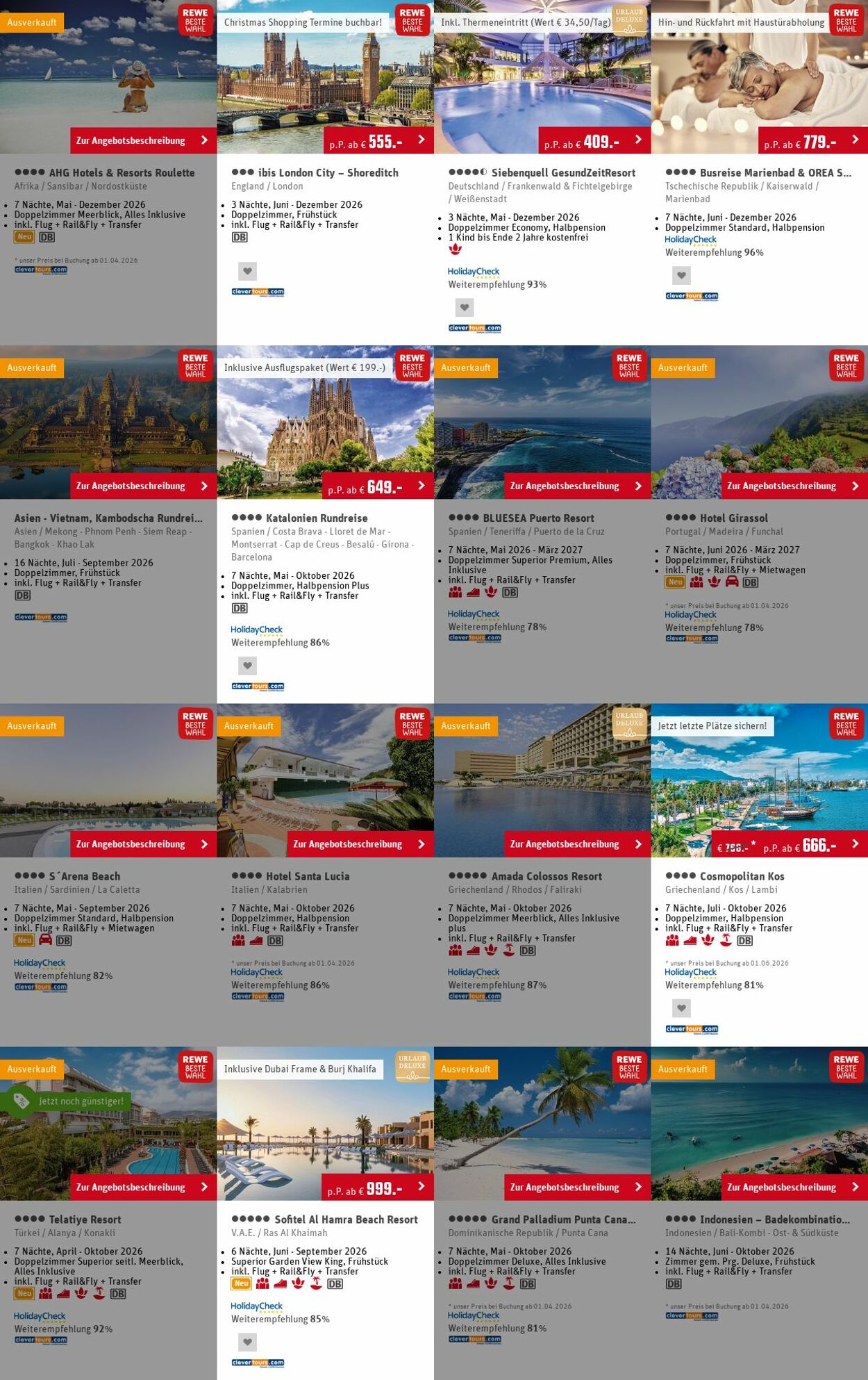 Prospekt Rewe - Angebote Prospekt März 2026 | REWE Reisen 4 Mai, 2026 - 13 Mai, 2026