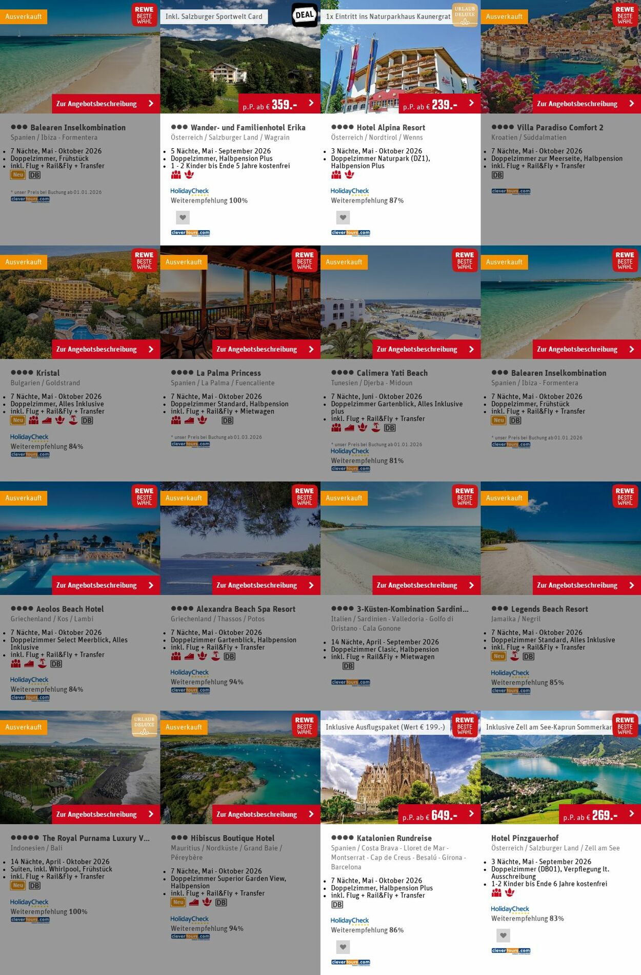 Prospekt Rewe - Angebote Prospekt November 2025 | REWE Reisen 20 Apr, 2026 - 29 Apr, 2026