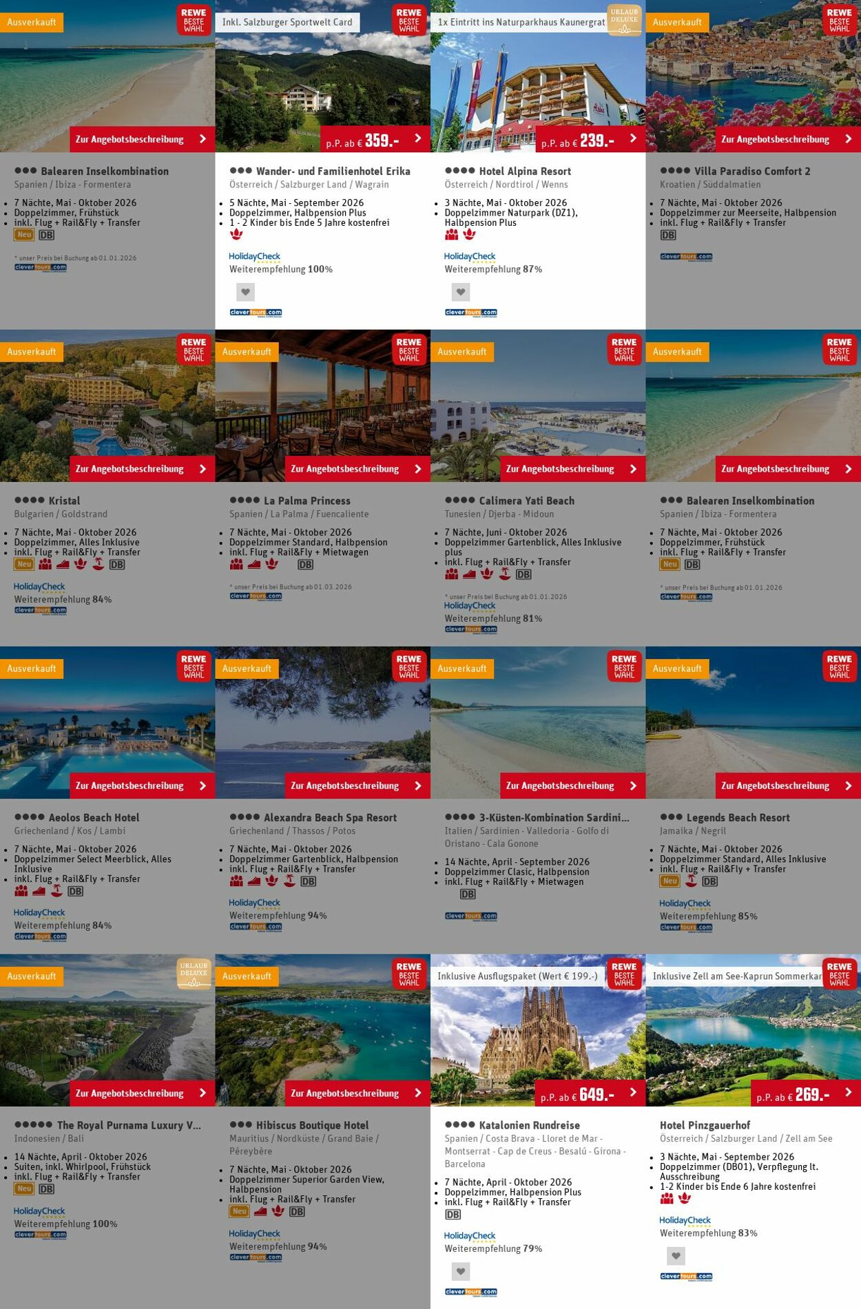 Prospekt Rewe - Angebote Prospekt November 2025 | REWE Reisen 6 Apr, 2026 - 15 Apr, 2026